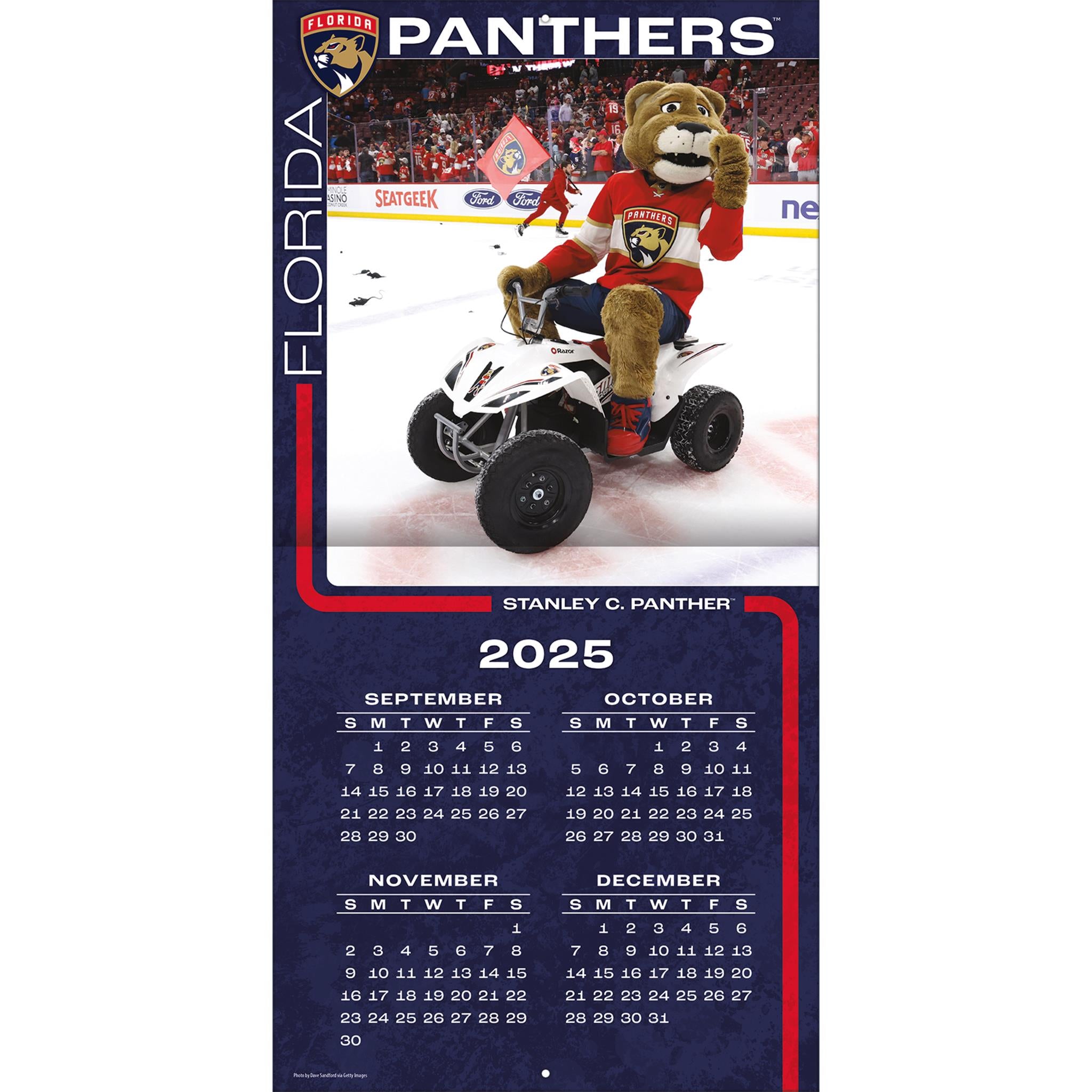 Calendrier mural des mascottes de la LNH 2026