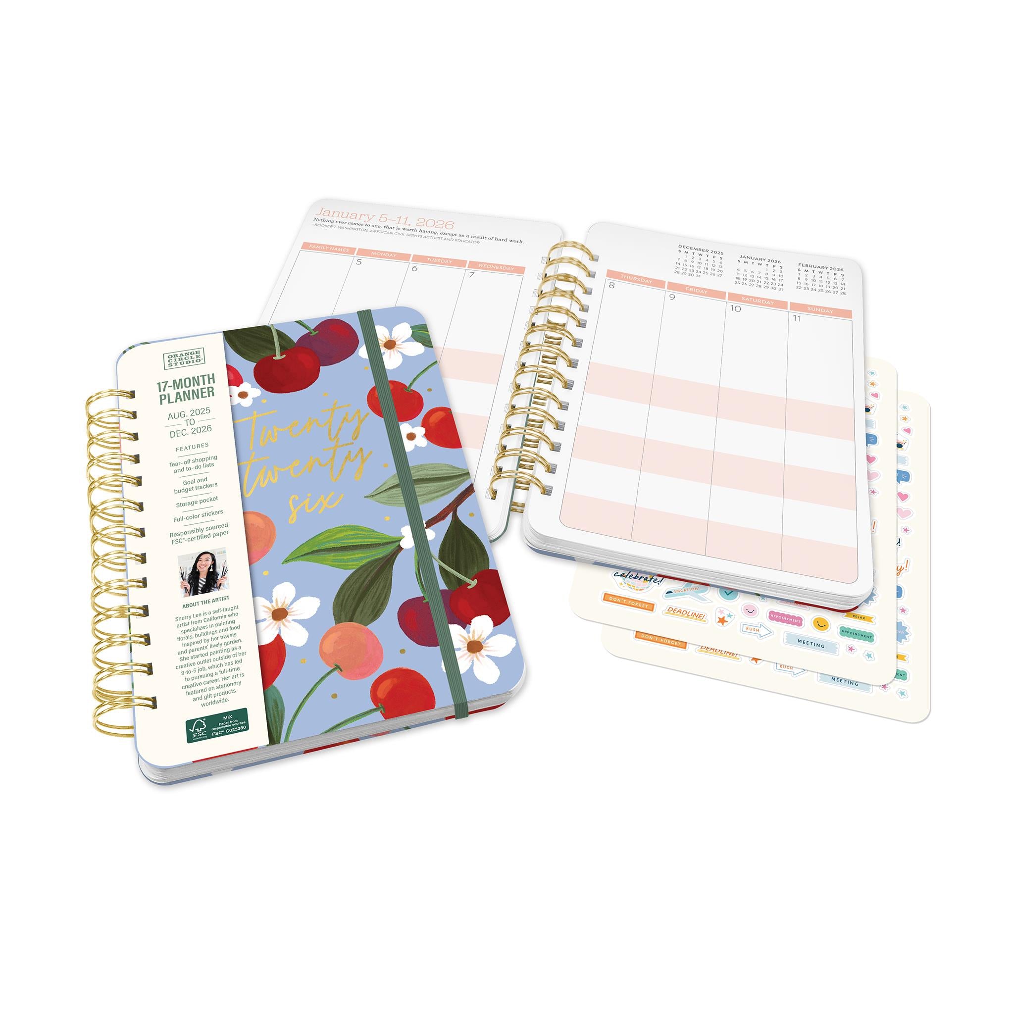 Fruit And Flora Do It All 2025-2026 Planner Calendar - Online Only