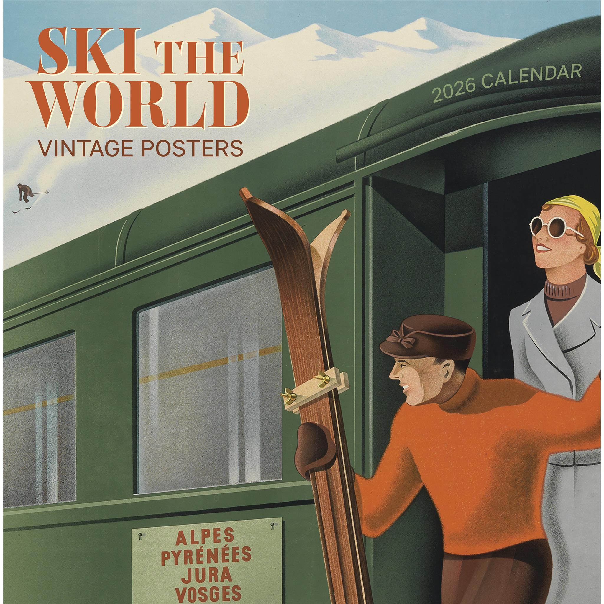 Calendrier mural Ski The World 2026 - Disponible uniquement en ligne