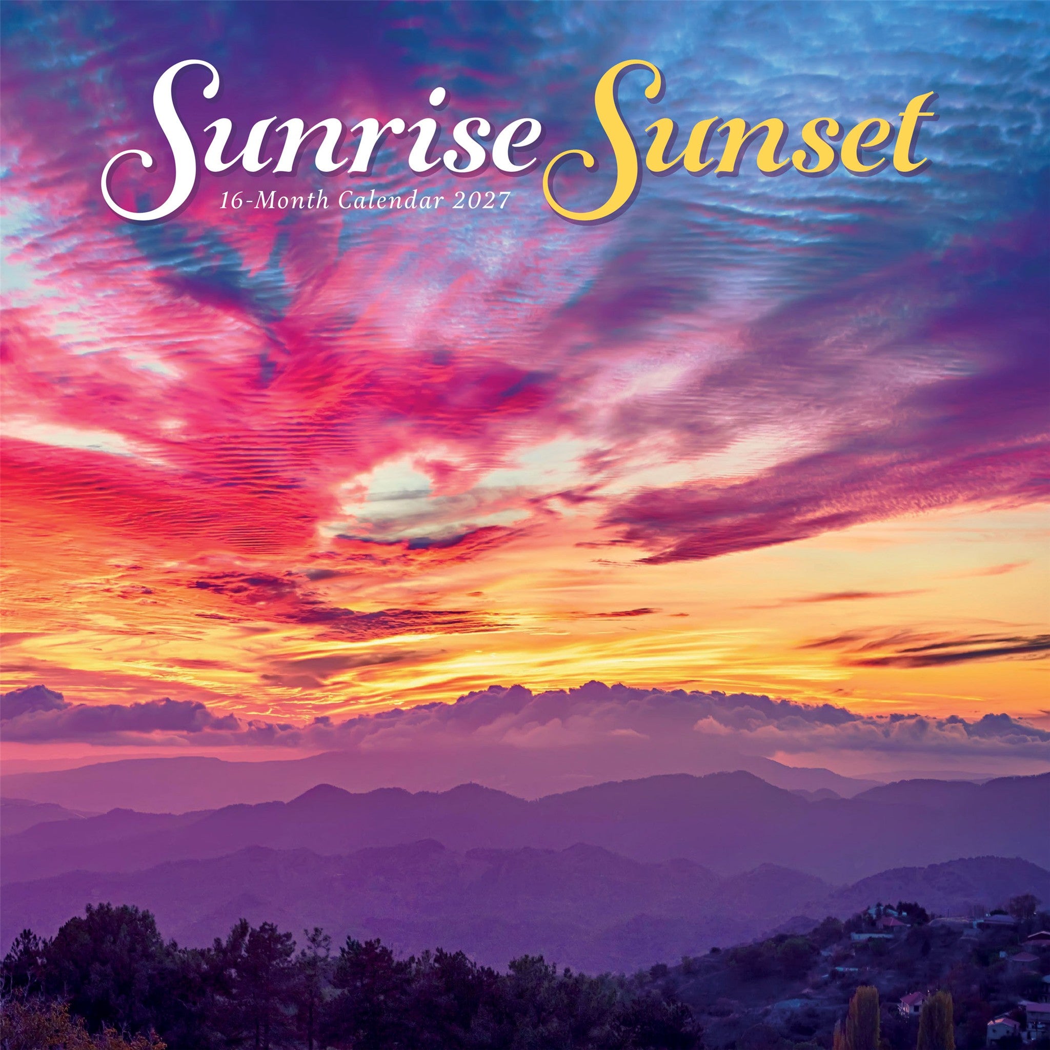 Calendrier mural Lever et coucher du soleil 2027