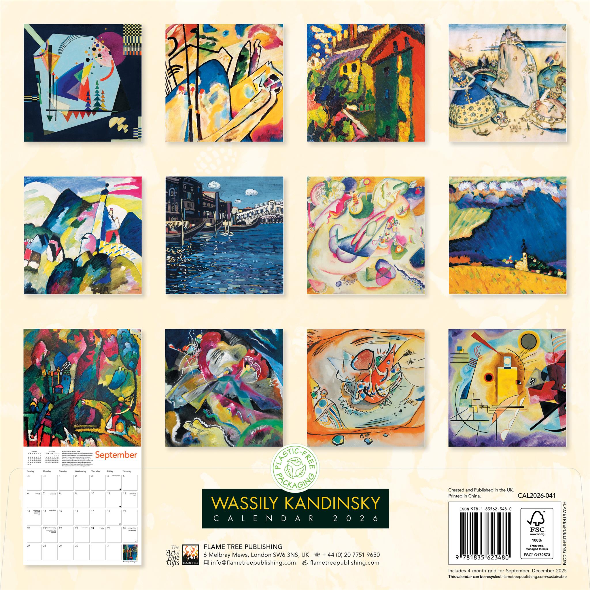 Calendrier mural Wassily Kandinsky 2026