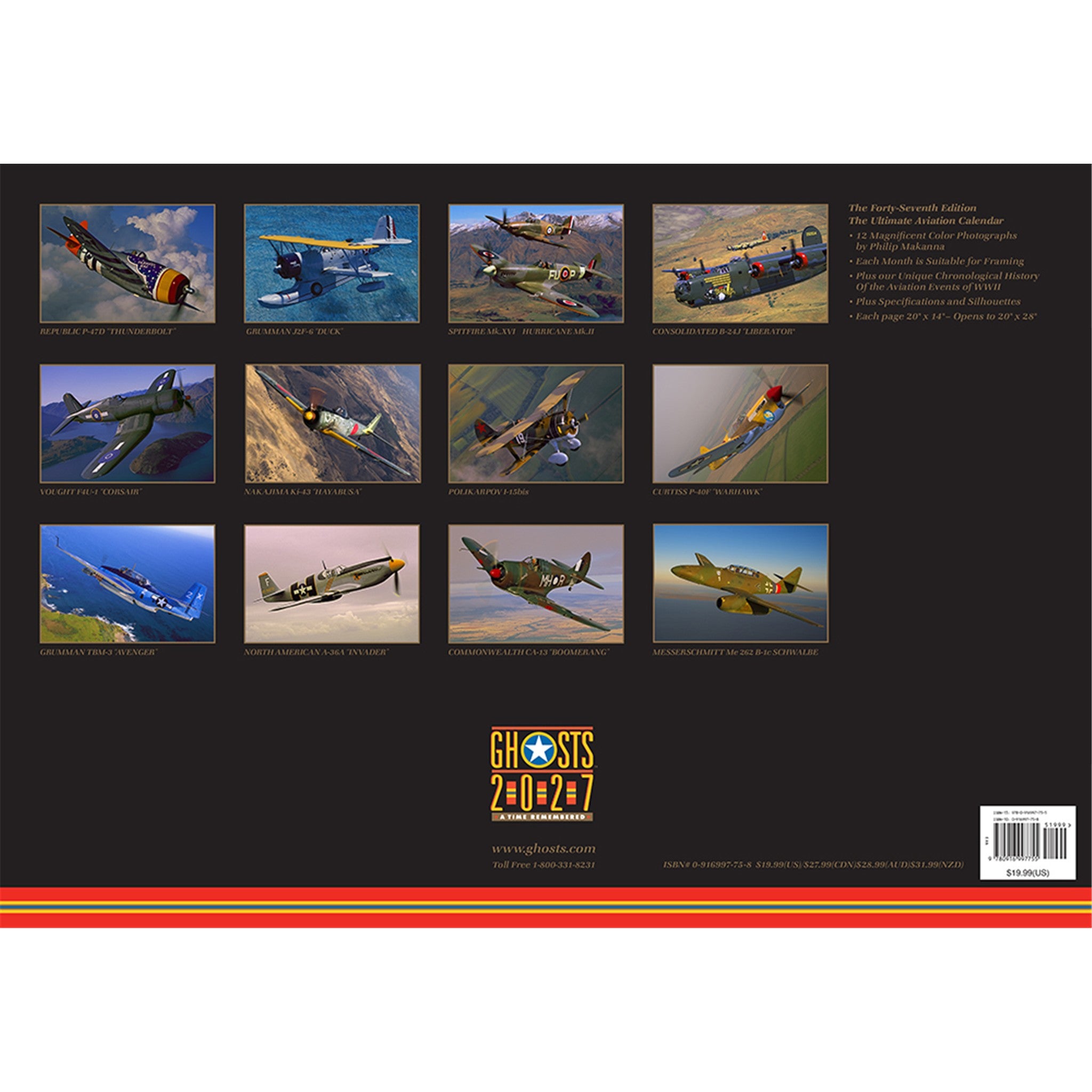 Ghosts a Time Remembered 2027 Wall Calendar