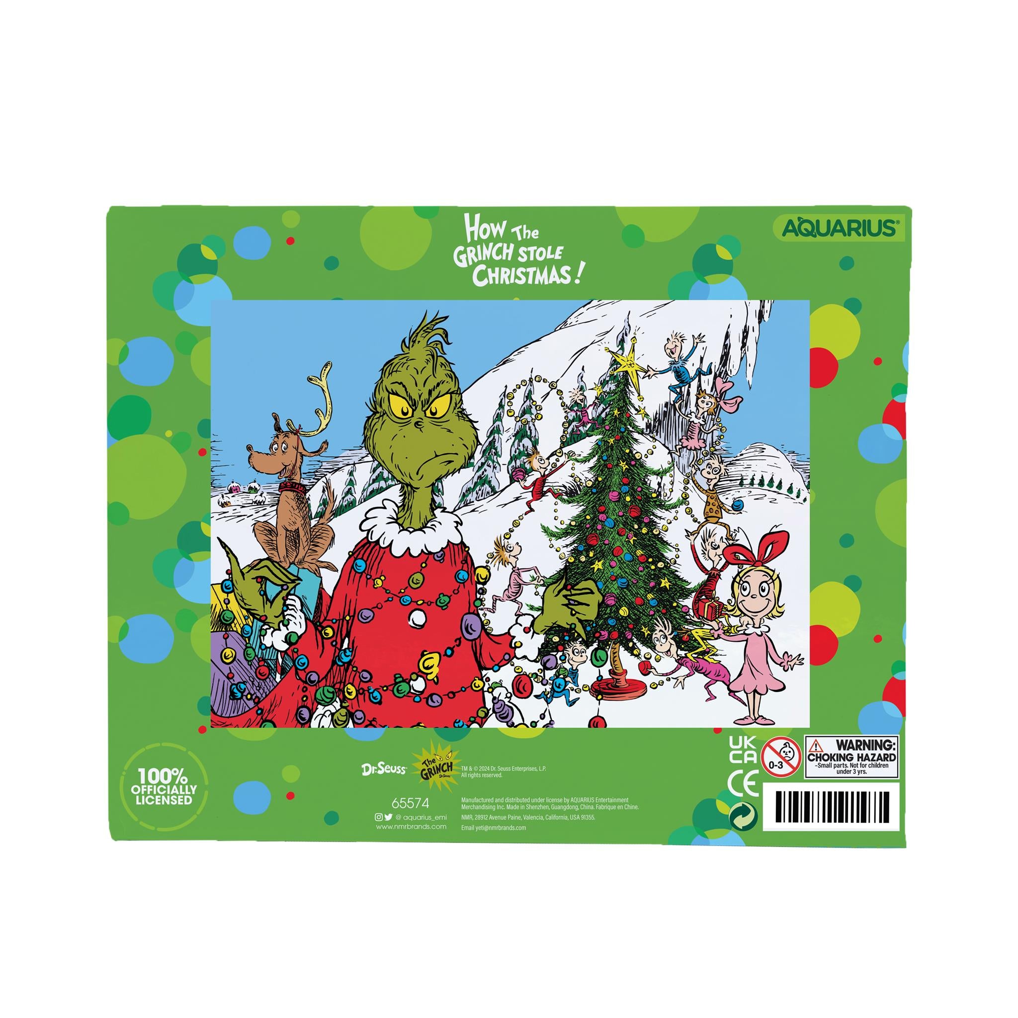Puzzle de 1000 pièces Grinch Noël Paillettes Neige