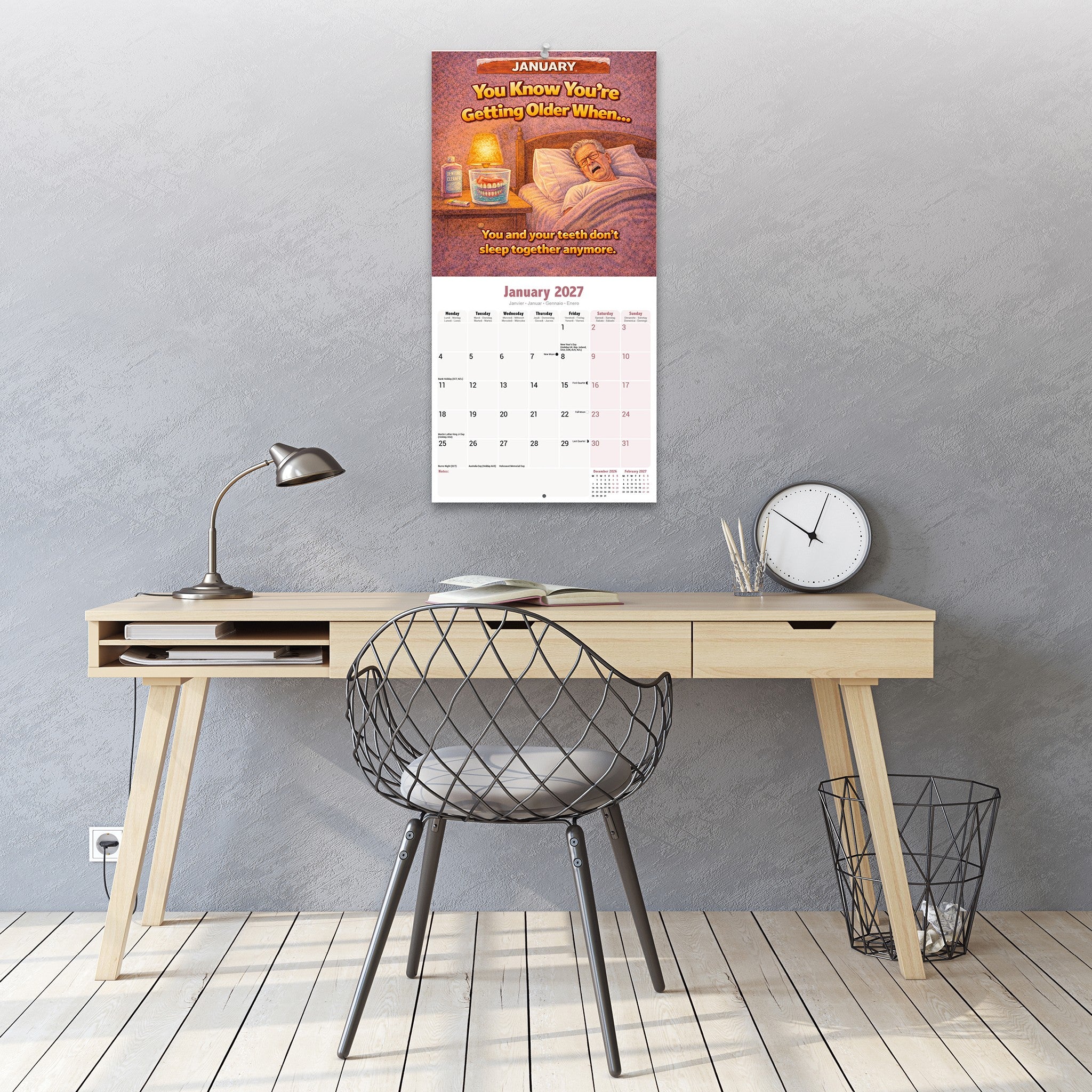 You Know You're Getting Old When Exclusive 2027 Wall Calendar