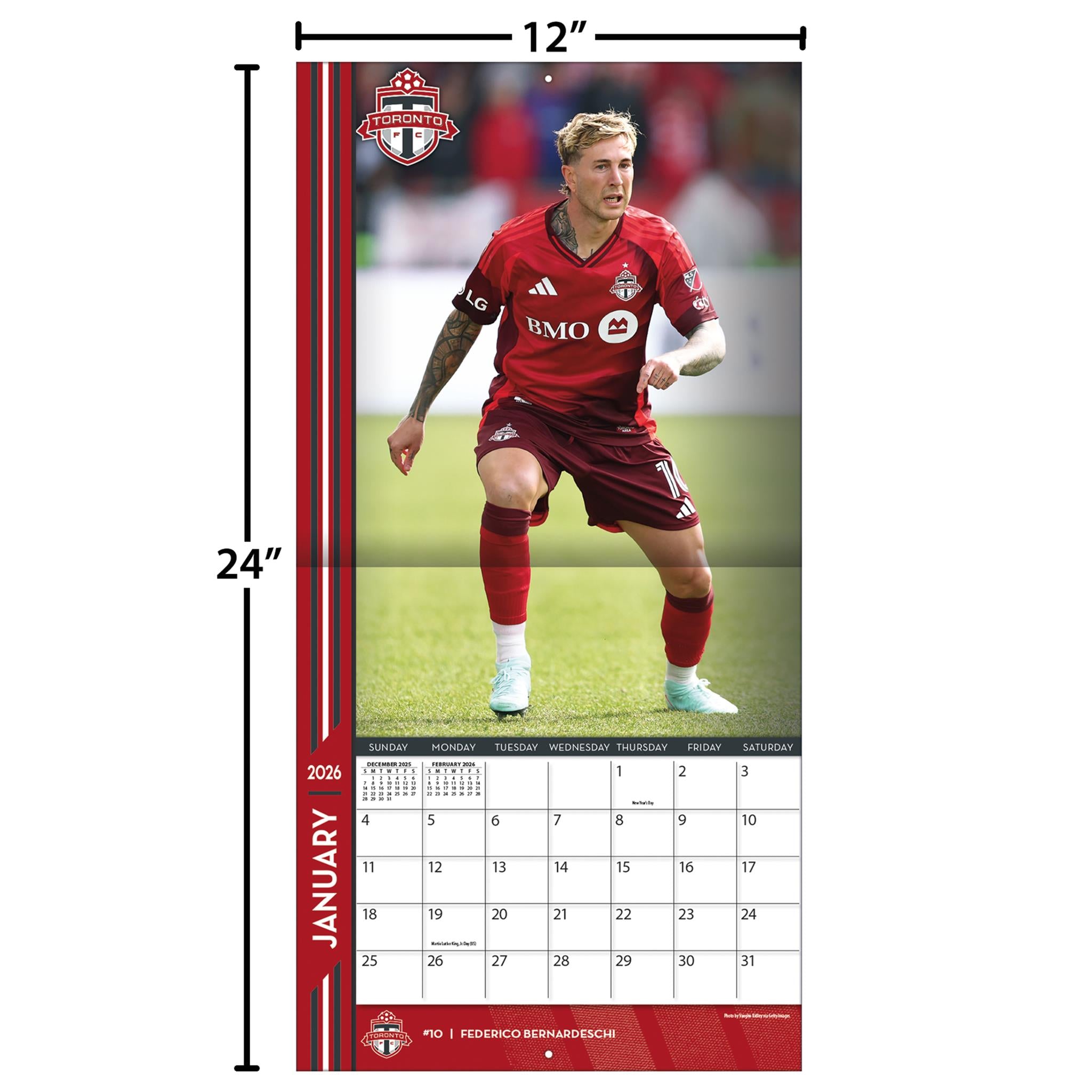 MLS Toronto 2026 Wall Calendar