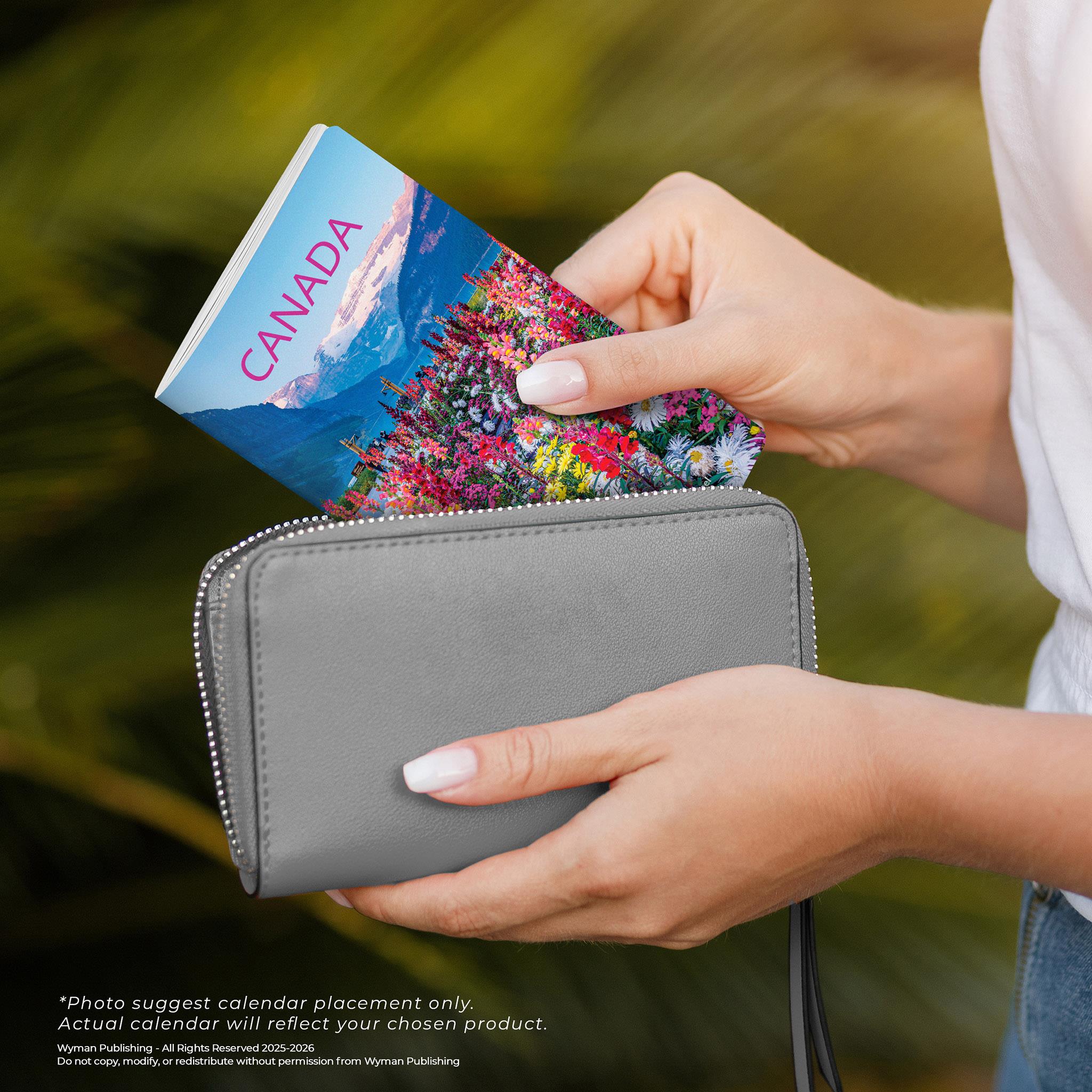 Calendrier de poche bilingue Canada 2026 (2 ans) - Disponible uniquement en ligne