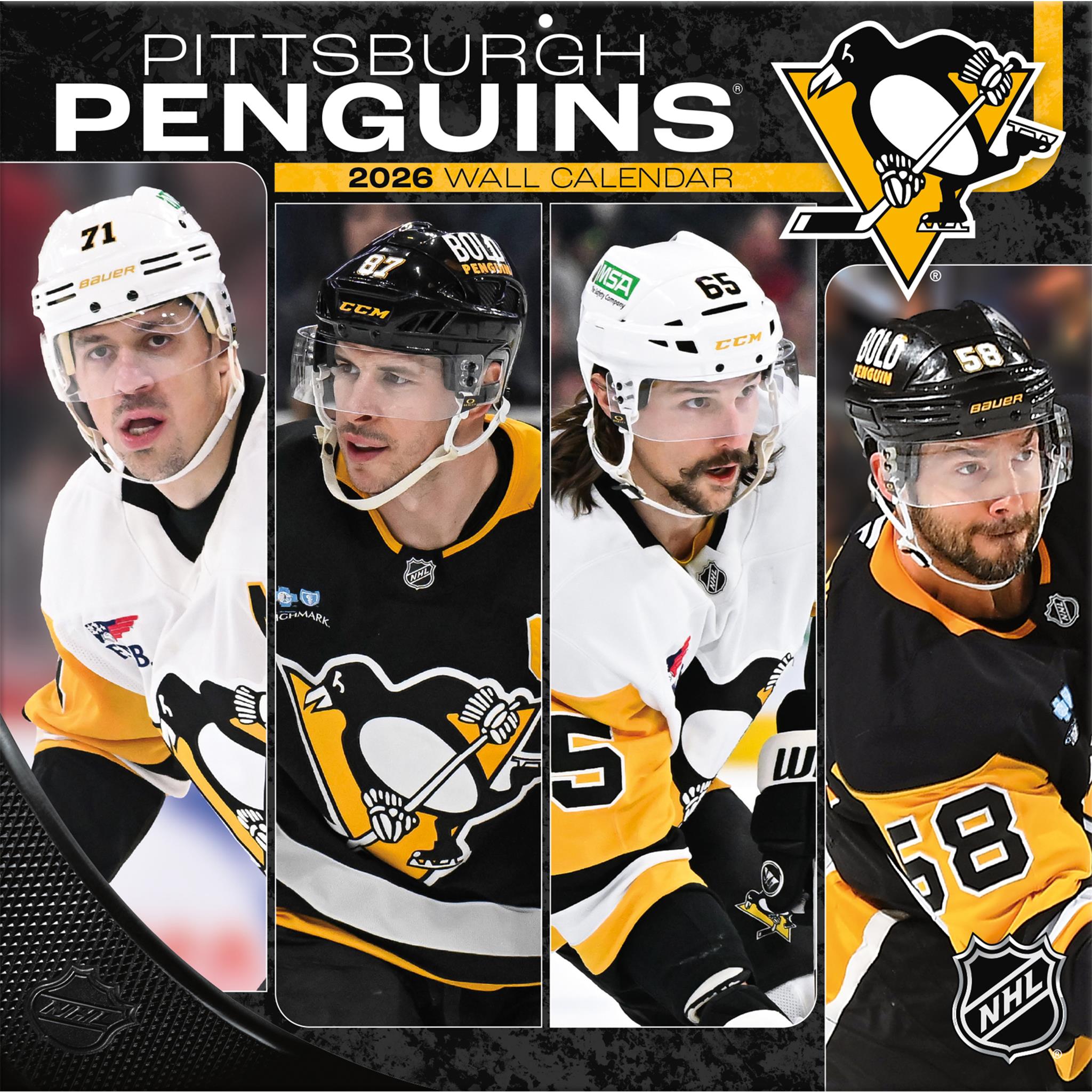 Calendrier mural 2026 des Penguins de Pittsburgh (NHL)