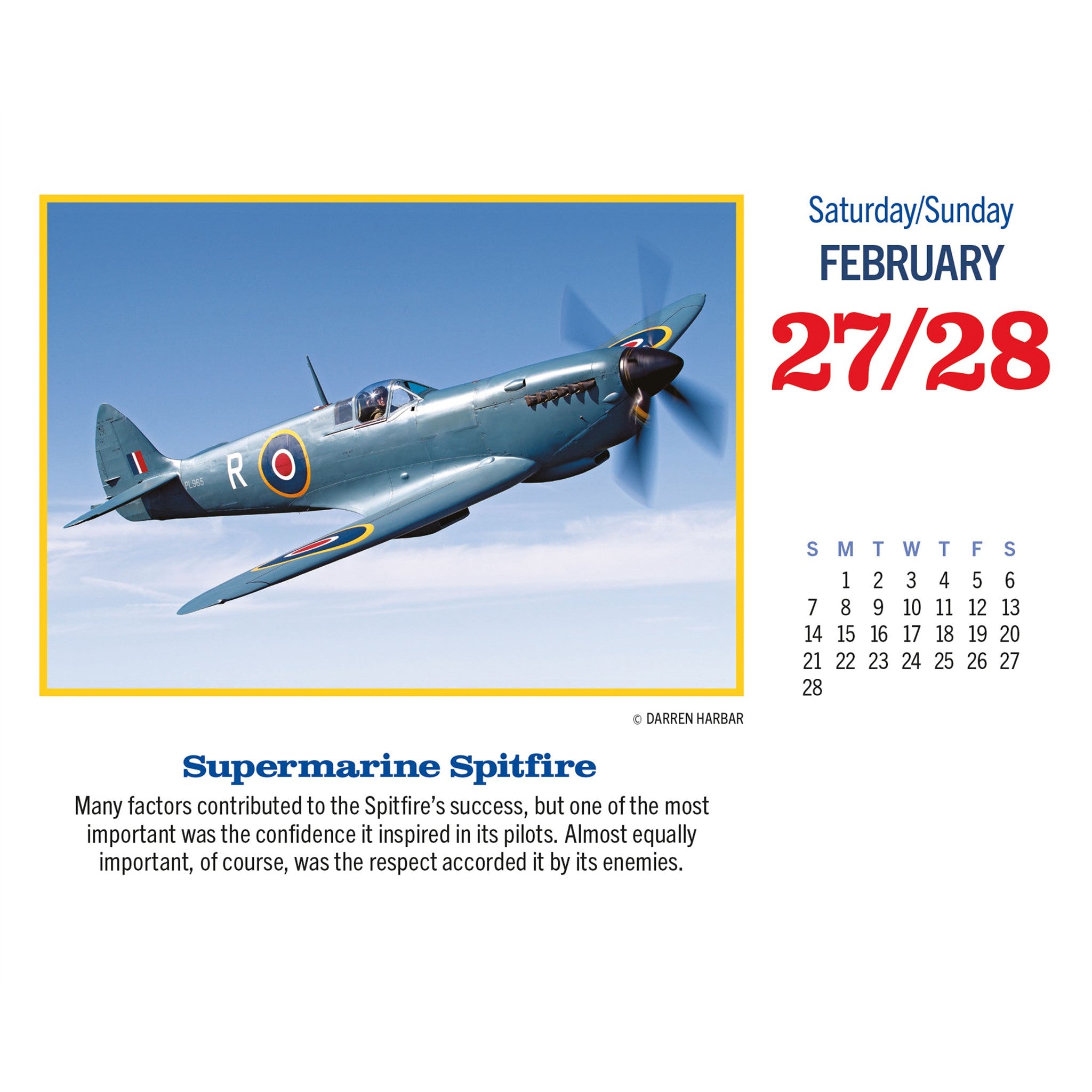 Golden Age of Flight 2027 Box Calendar