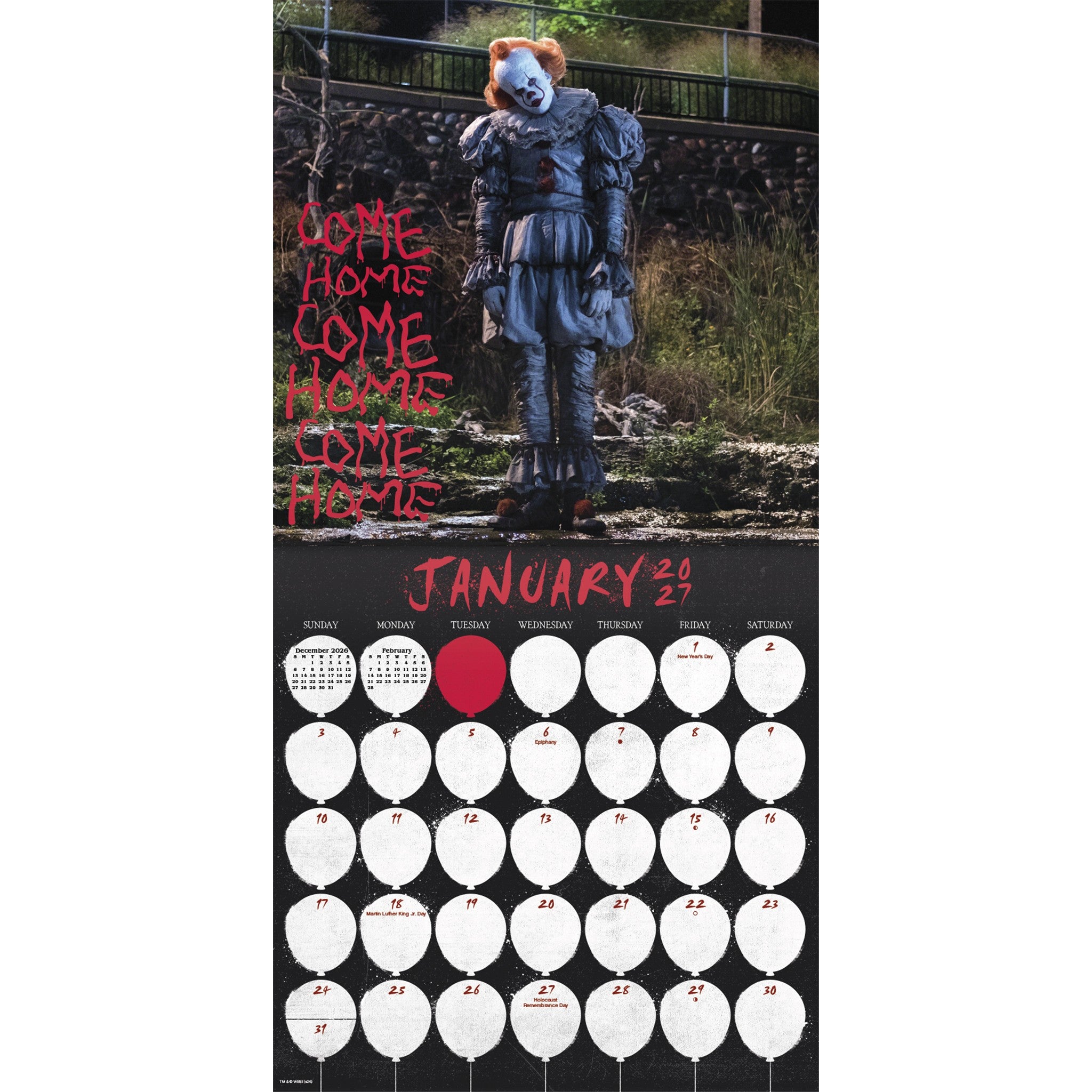 Calendrier mural TI 2027
