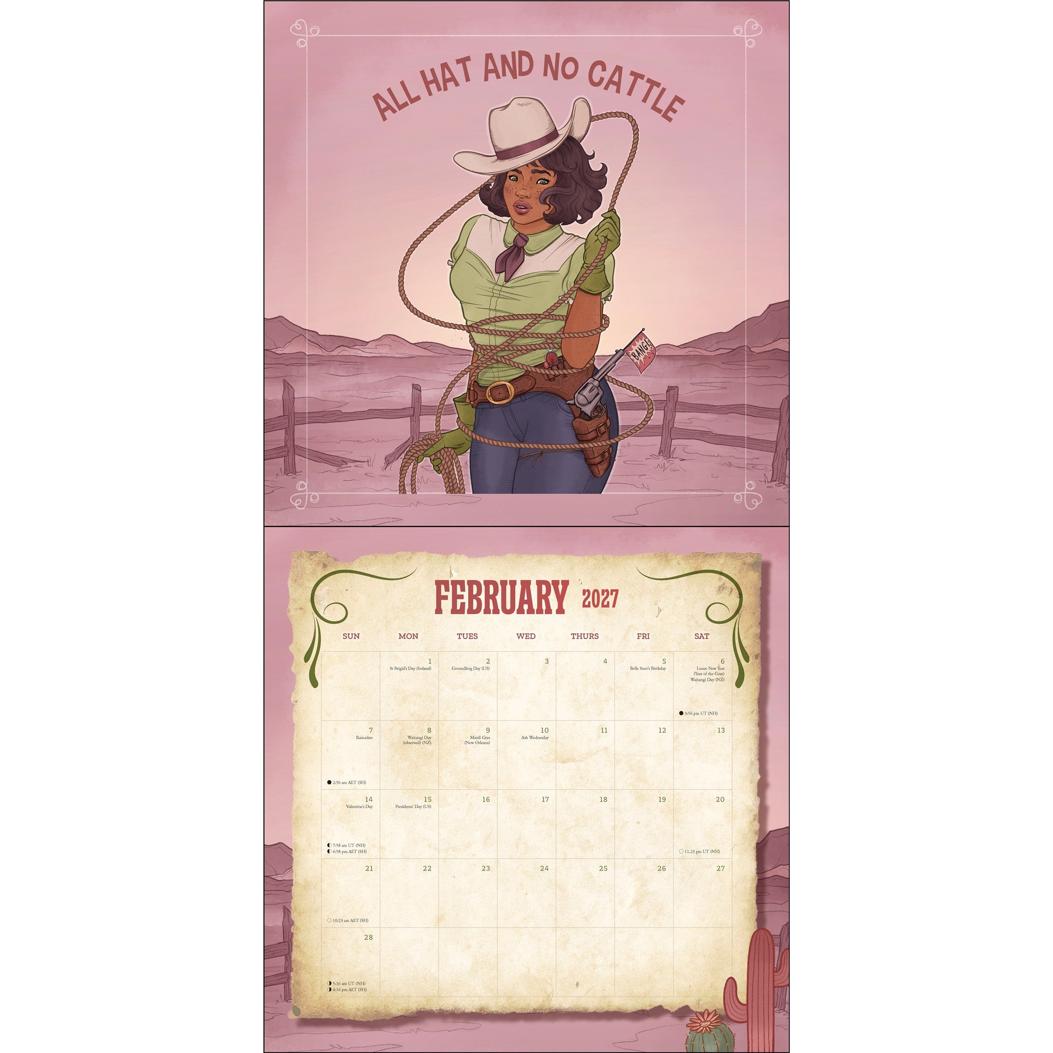 Calendrier mural 2027 « Il y a un serpent dans ma botte » – En ligne uniquement