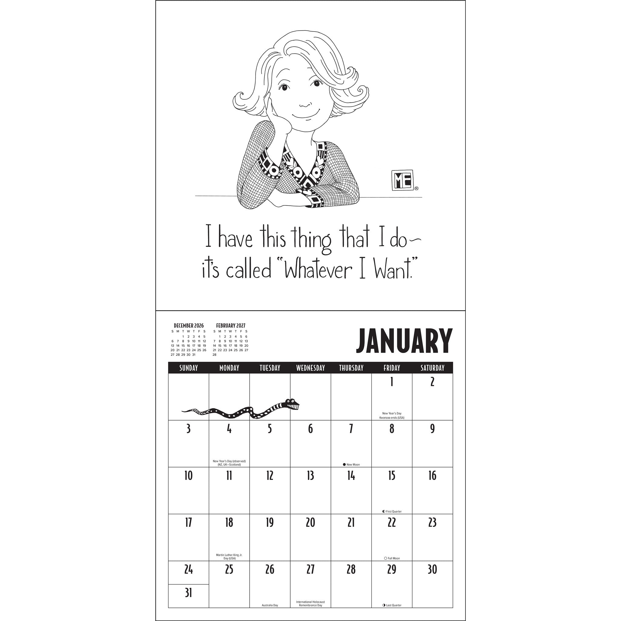 Calendrier mural Mary Engelbreit 2027 – En ligne seulement