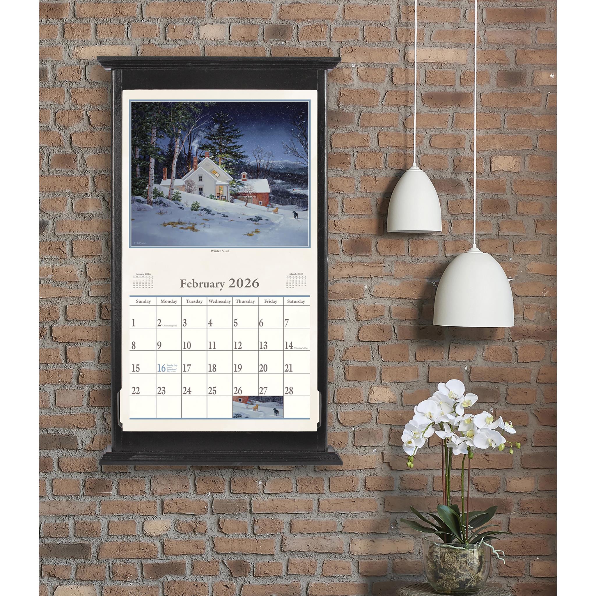 Calendrier mural 2026 « Un endroit où se sentir chez soi » - Disponible uniquement en ligne