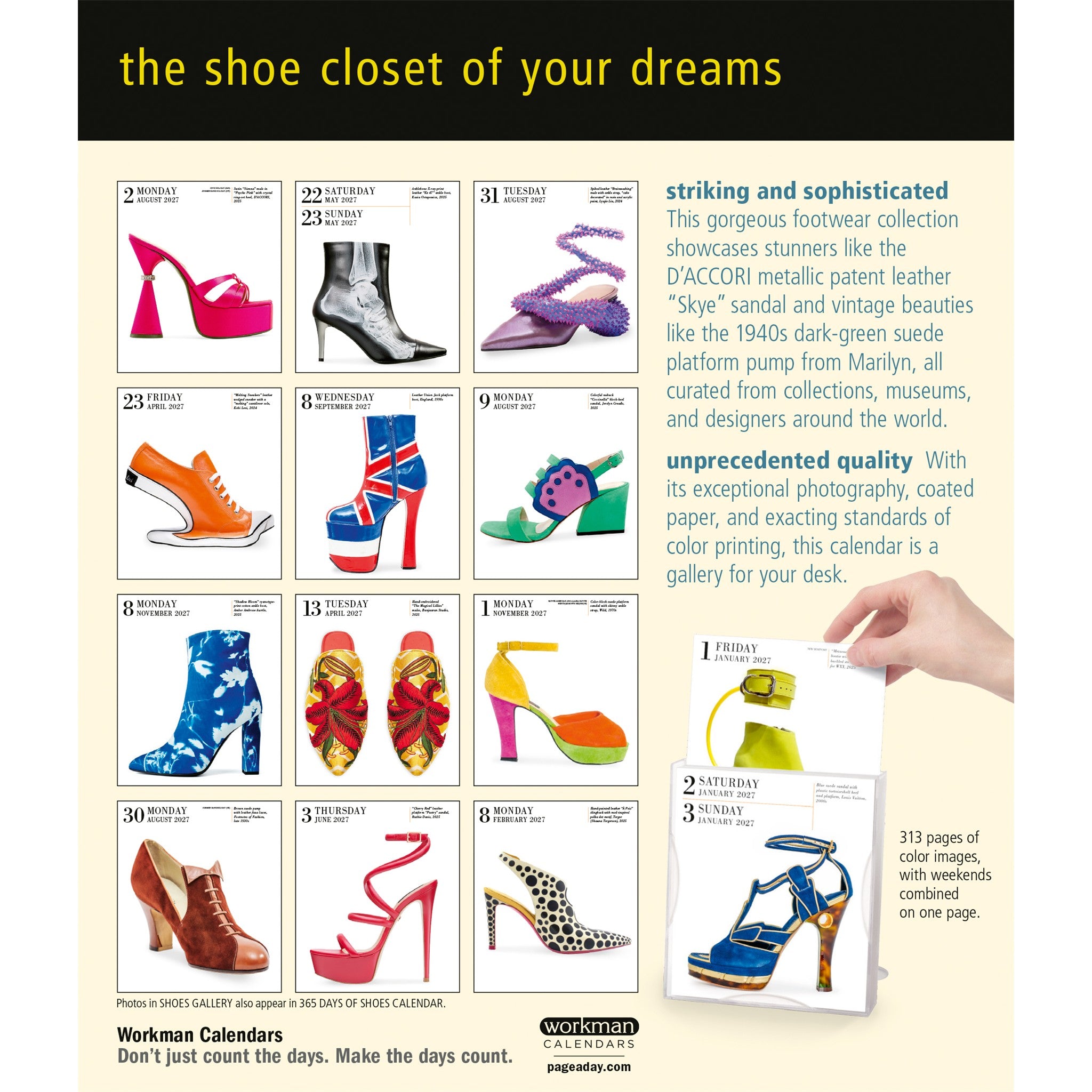 Shoes Gallery 2027 Box Calendar