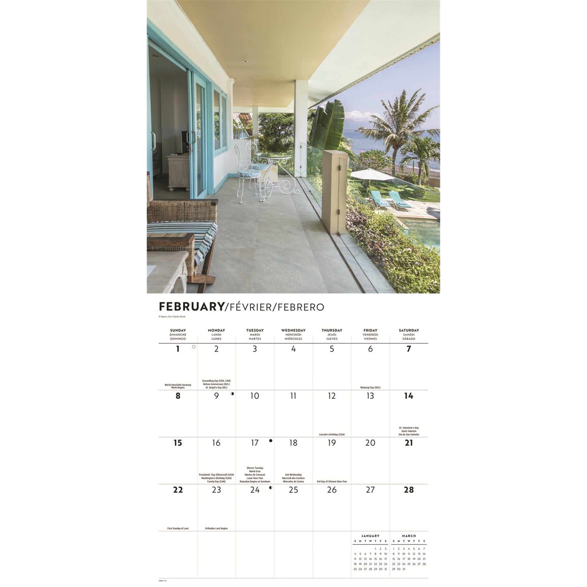 Calendrier mural On The Porch 2026