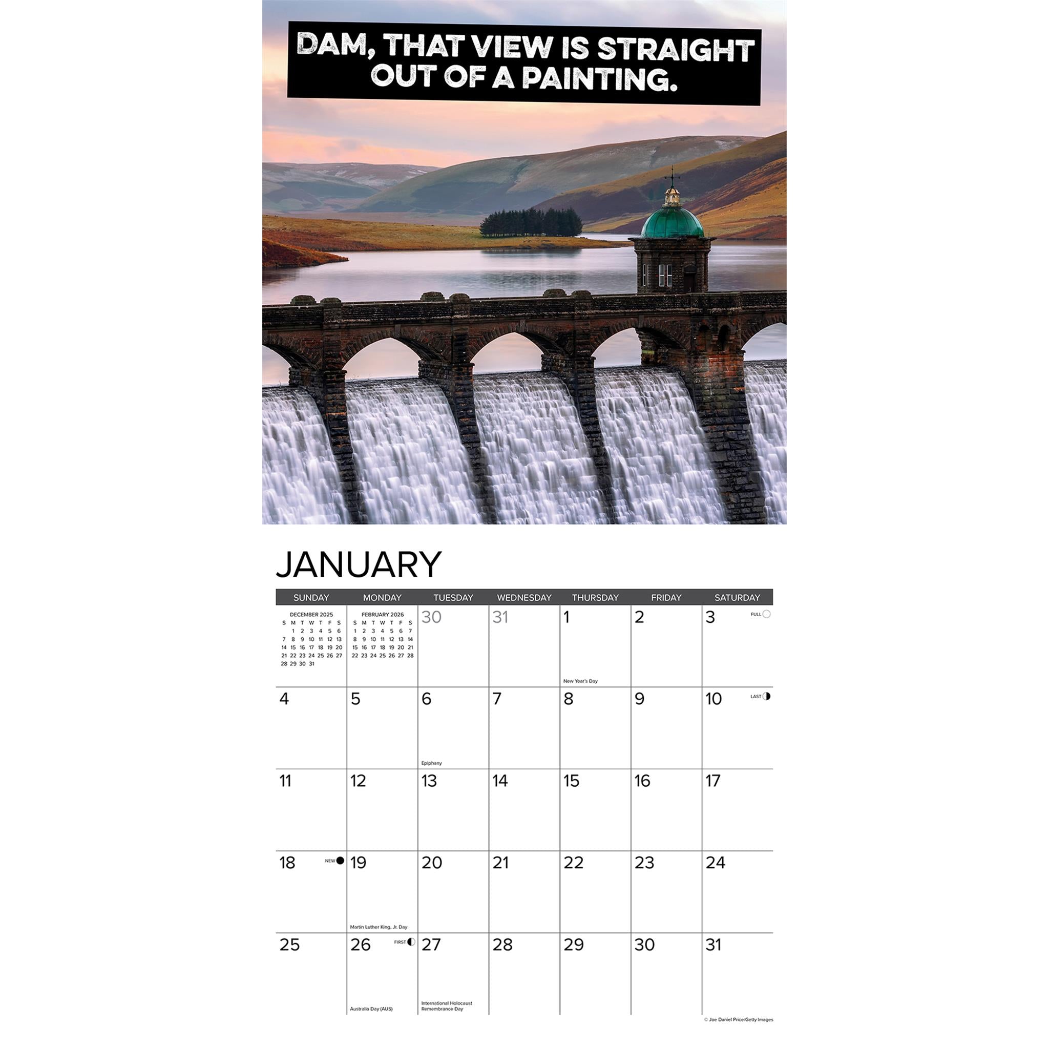 Le meilleur calendrier mural des barrages 2026 - Disponible uniquement en ligne