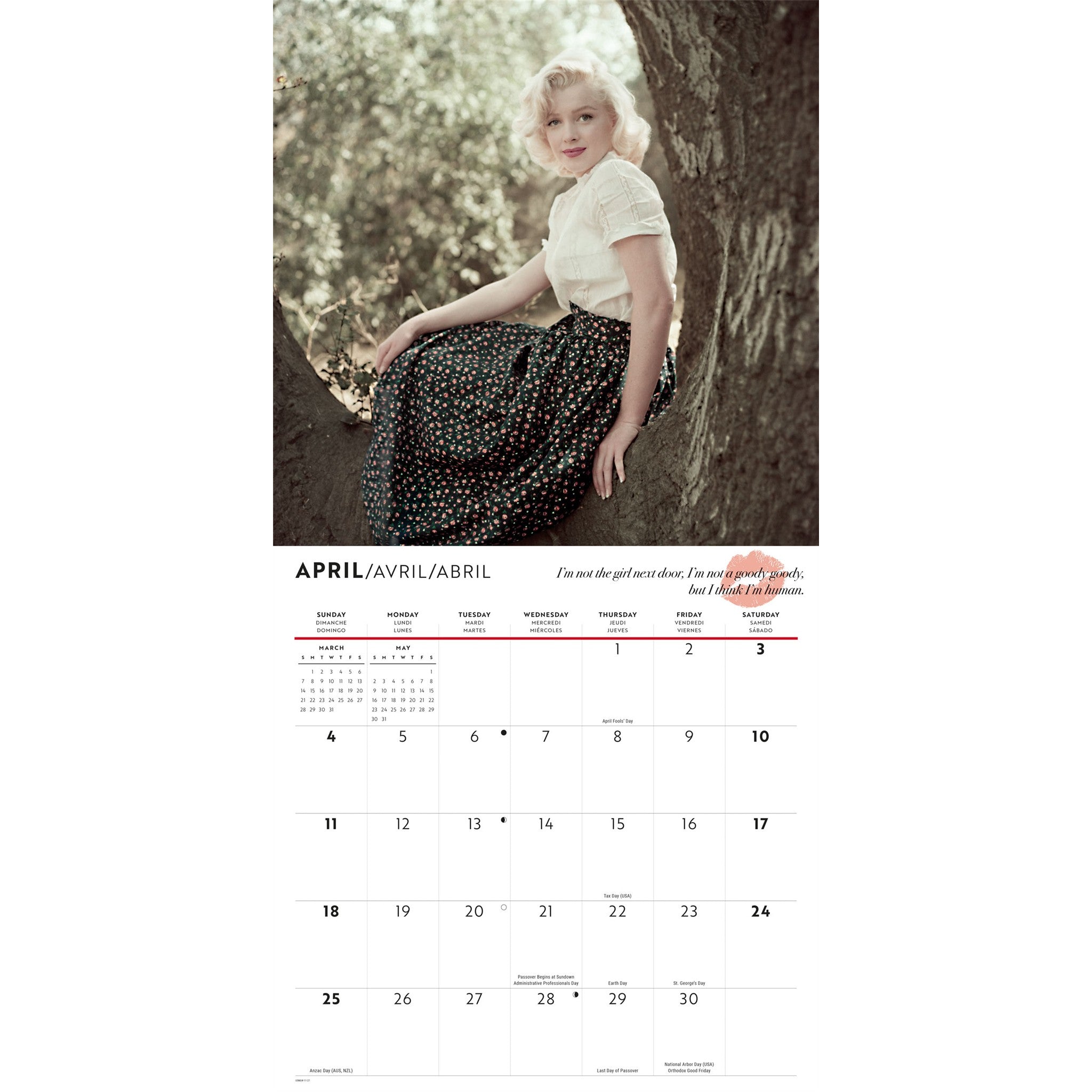 Marilyn Monroe 2027 Wall Calendar