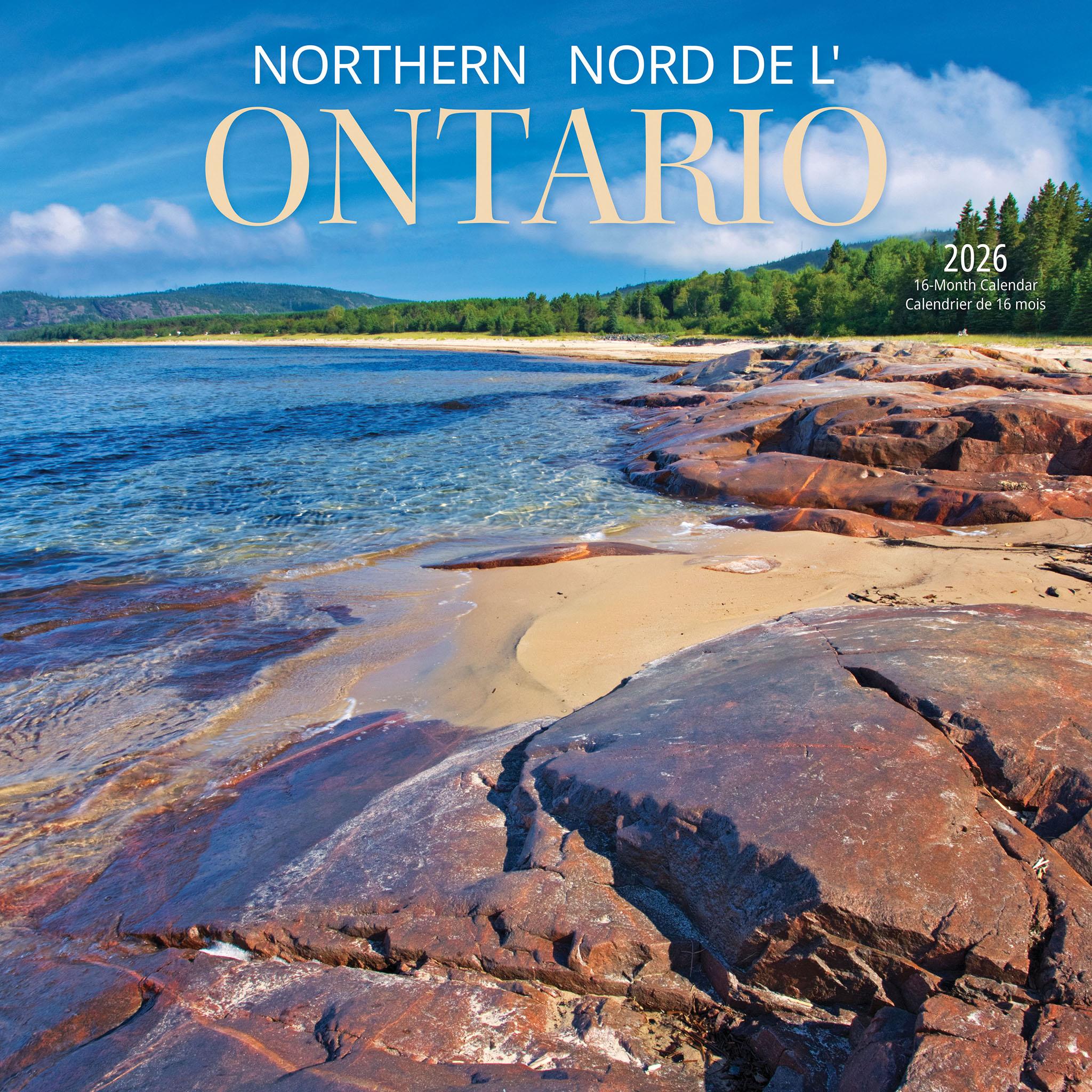 Calendrier mural du nord de l'Ontario 2026