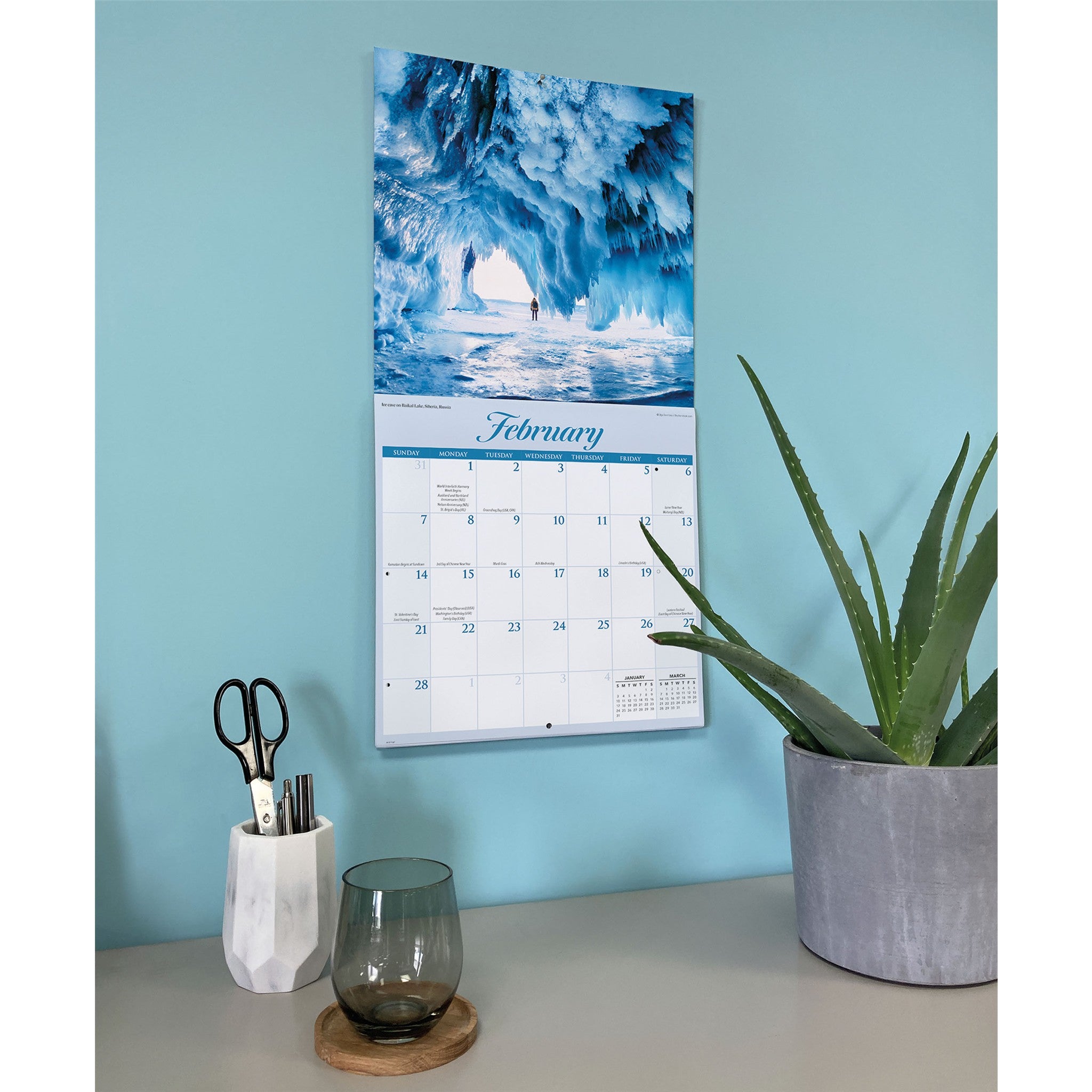 Calendrier mural Merveilles de la nature 2027