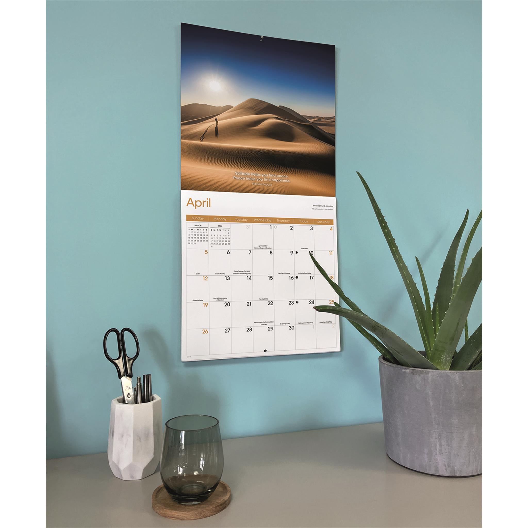 Calendrier mural Solitude 2026