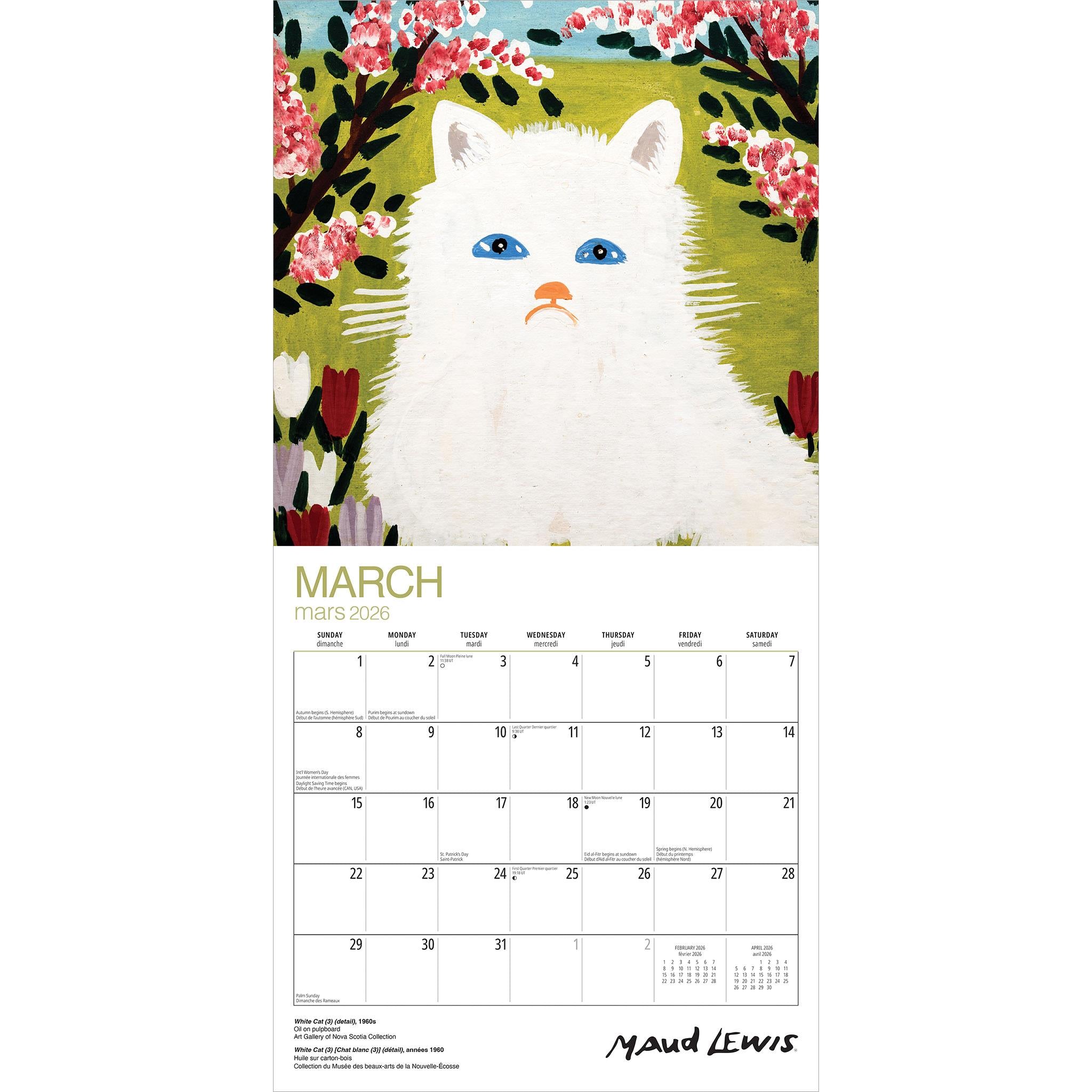 Maud Lewis 2026 Wall Calendar