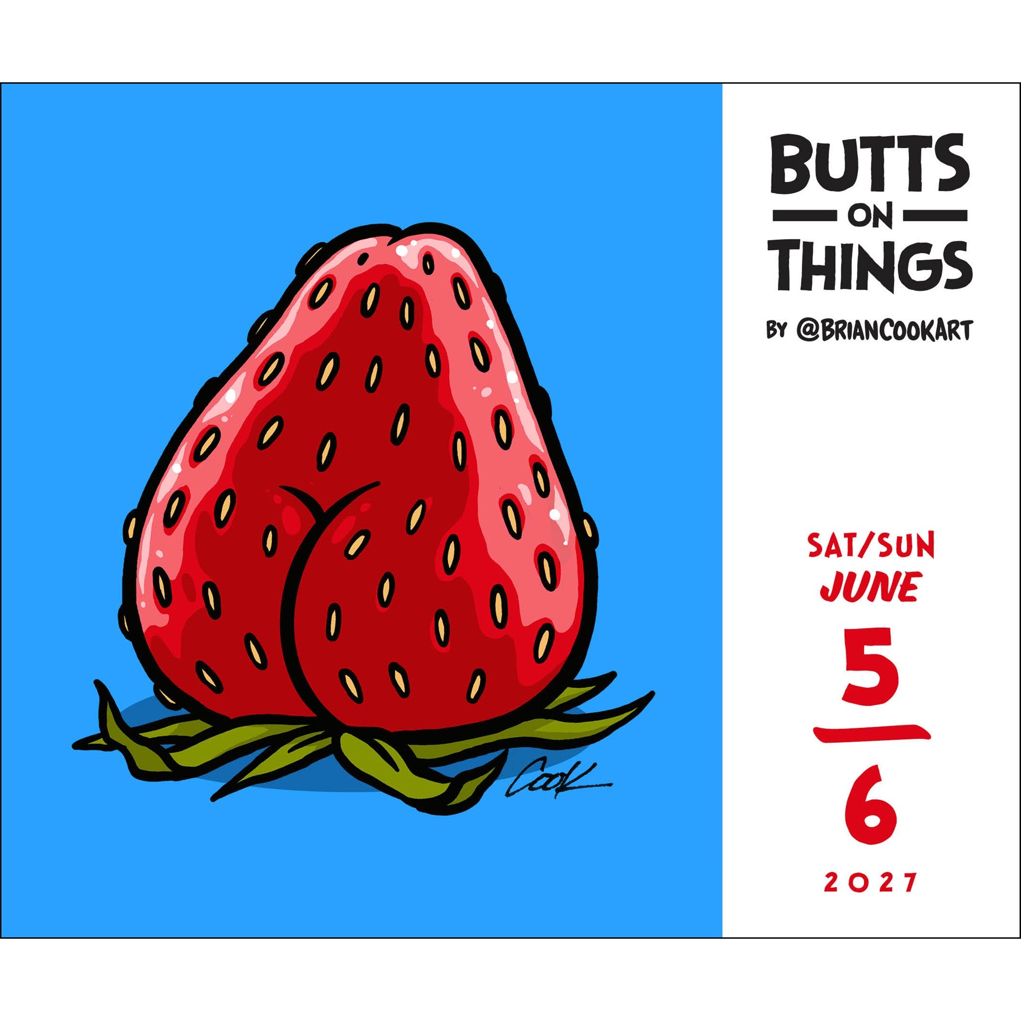 Butts on Things 2027 Box Calendar