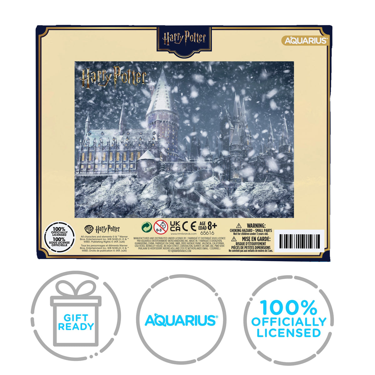 Puzzle Harry Potter 1000 pièces à paillettes, motif neige scintillante