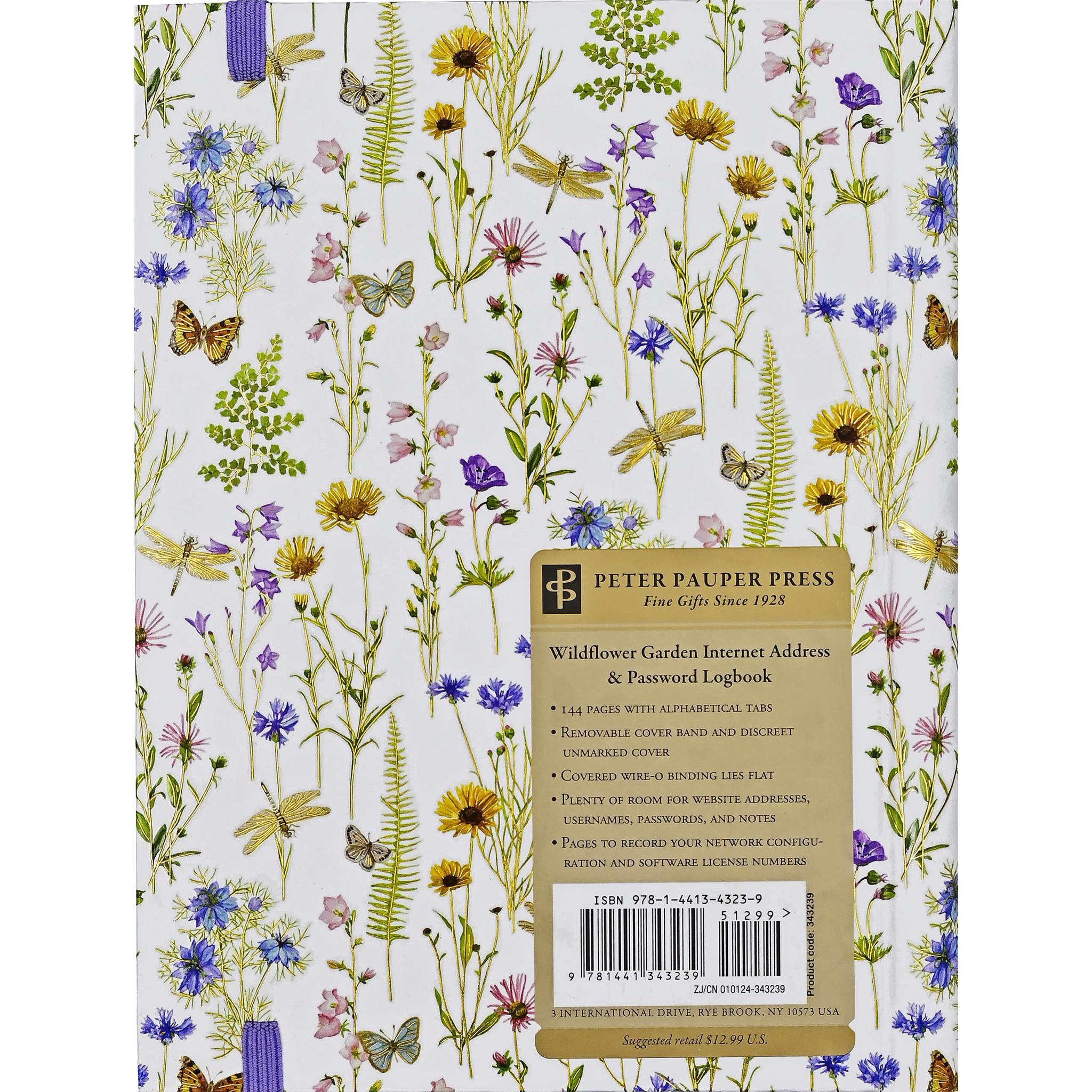 Internet Log Book Large Wildflower Garden - Online Only