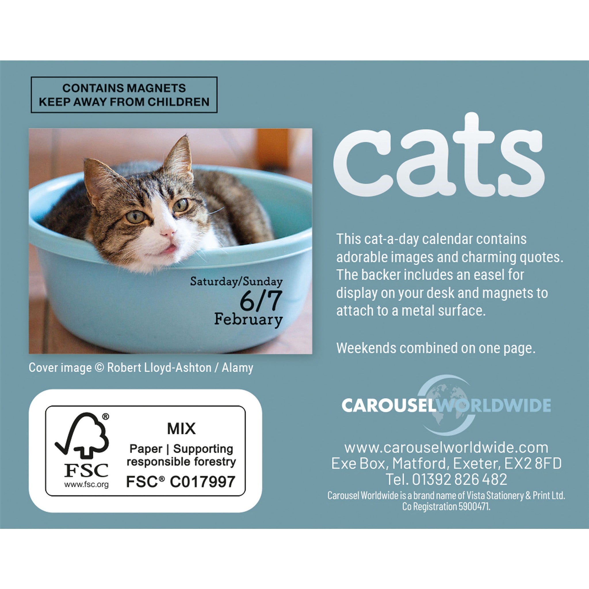 Calendrier petit format Chats 2027