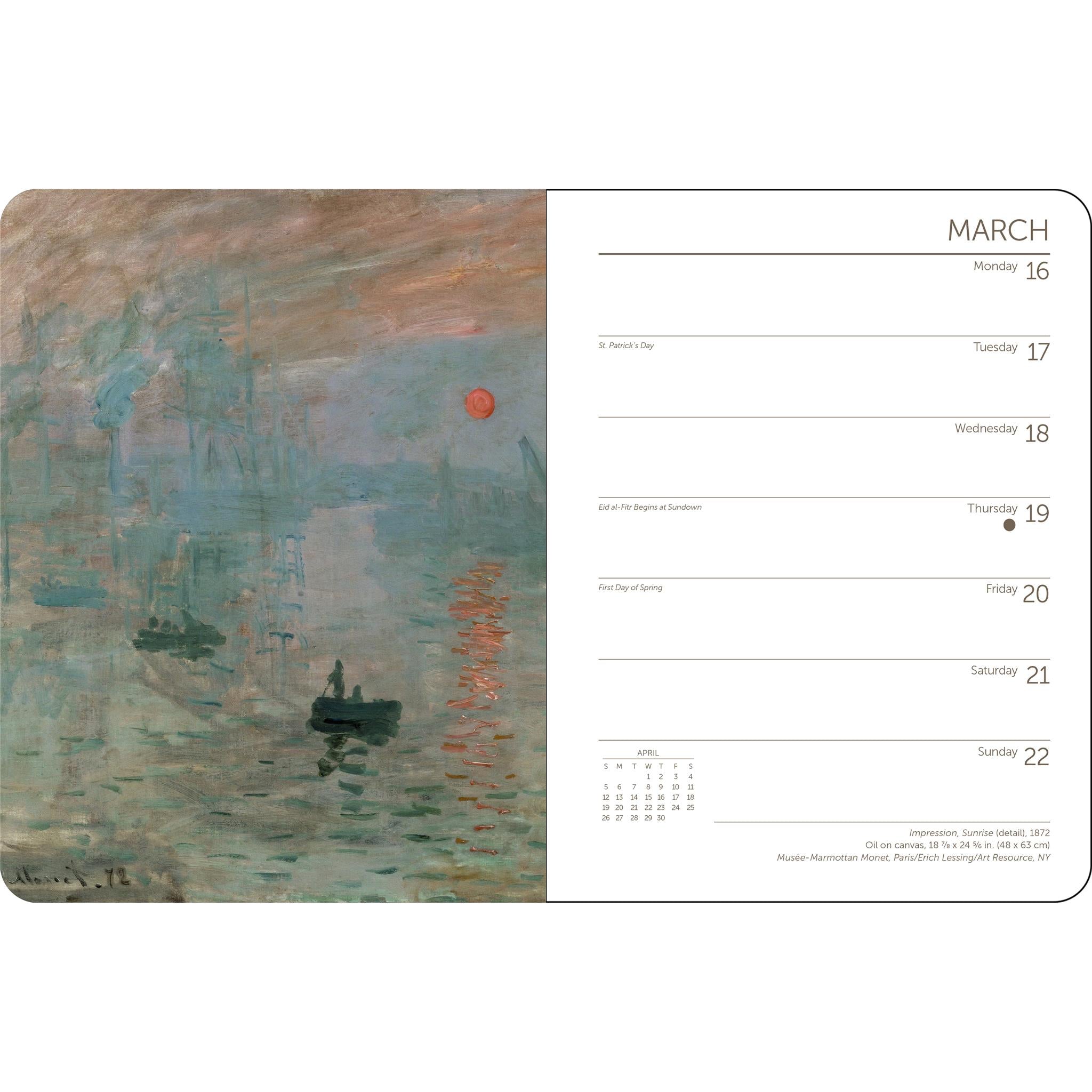 Monet 2026 Engagement Calendar