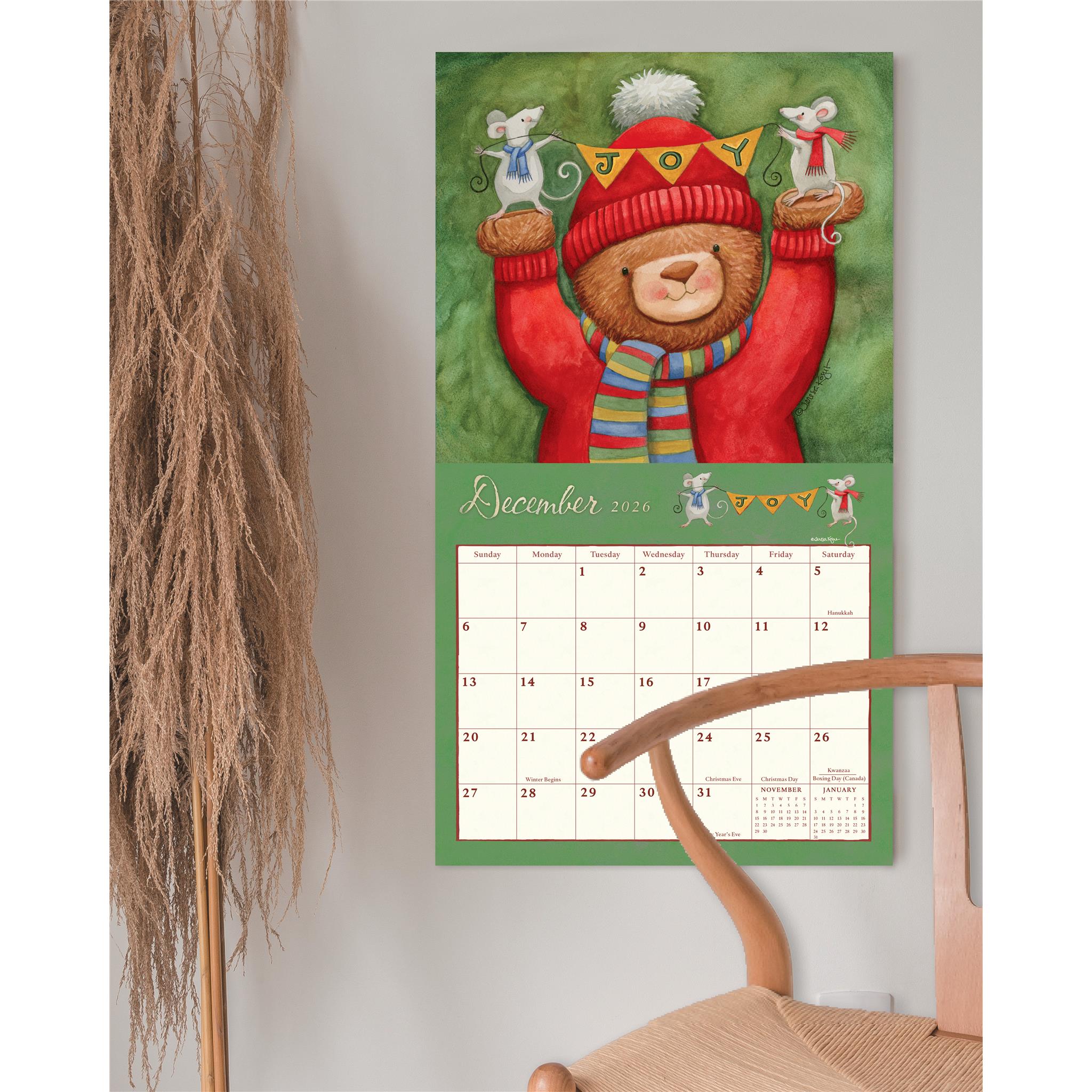Bears 2026 Deluxe Wall Calendar