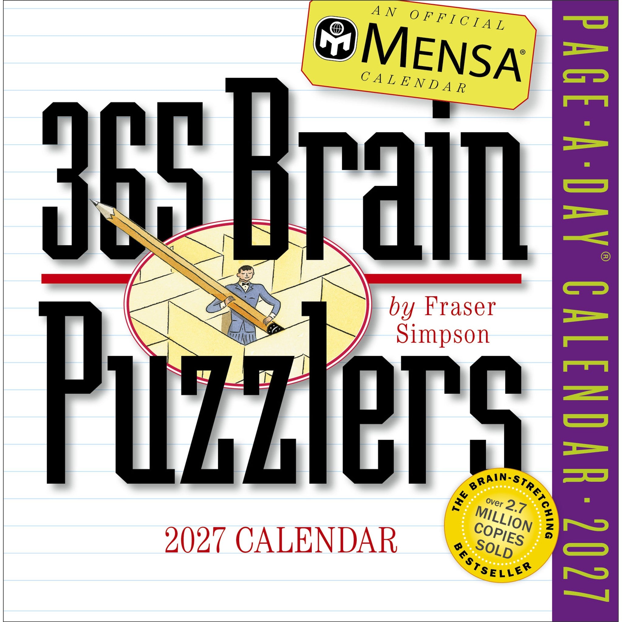 Mensa 365 Brain Puzzlers 2027 Box Calendar