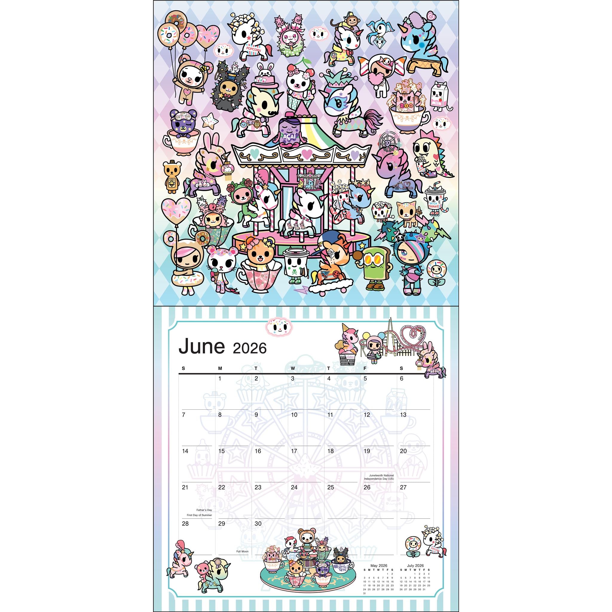Calendrier mural Tokidoki 2026