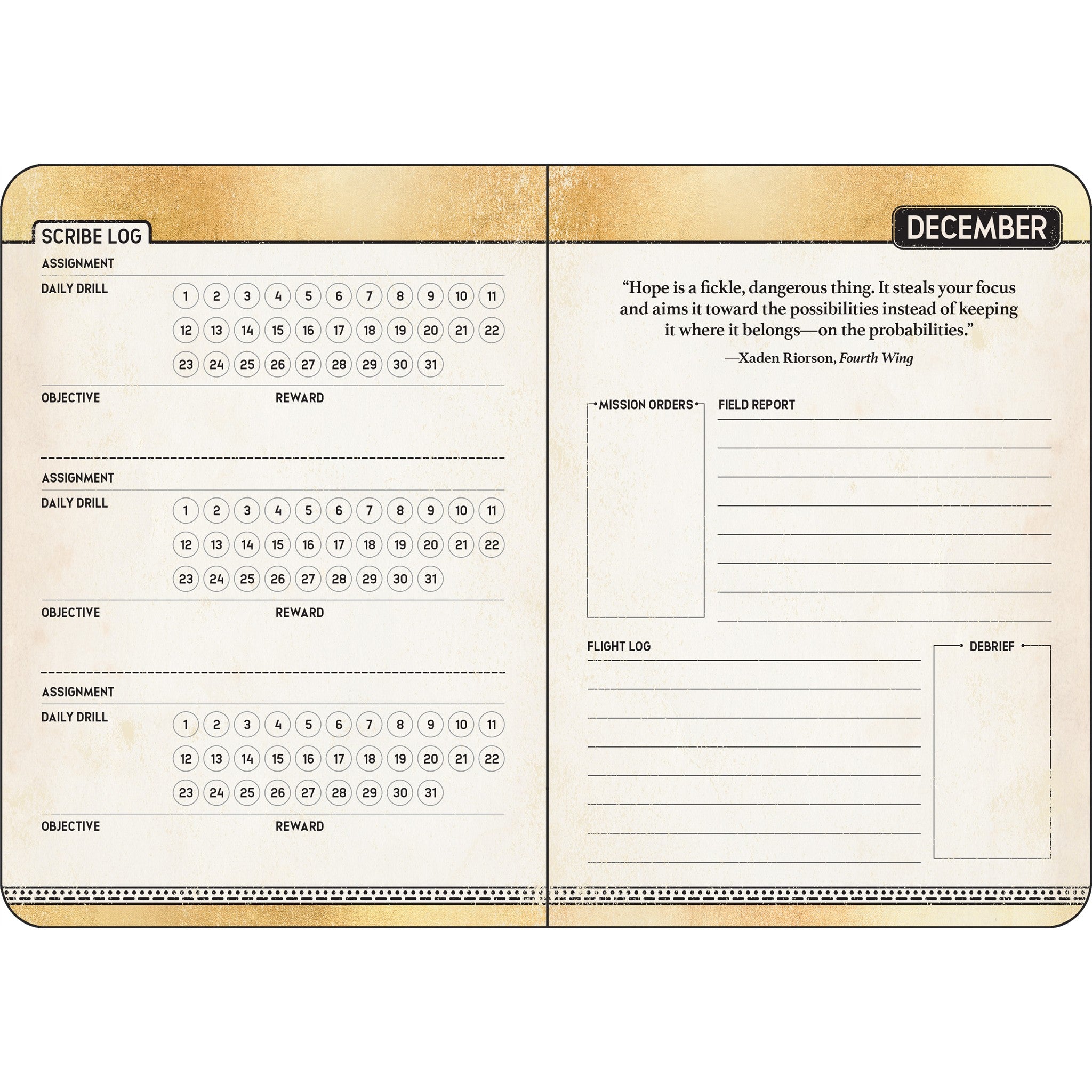 Fourth Wing 2027 Engagement Calendar