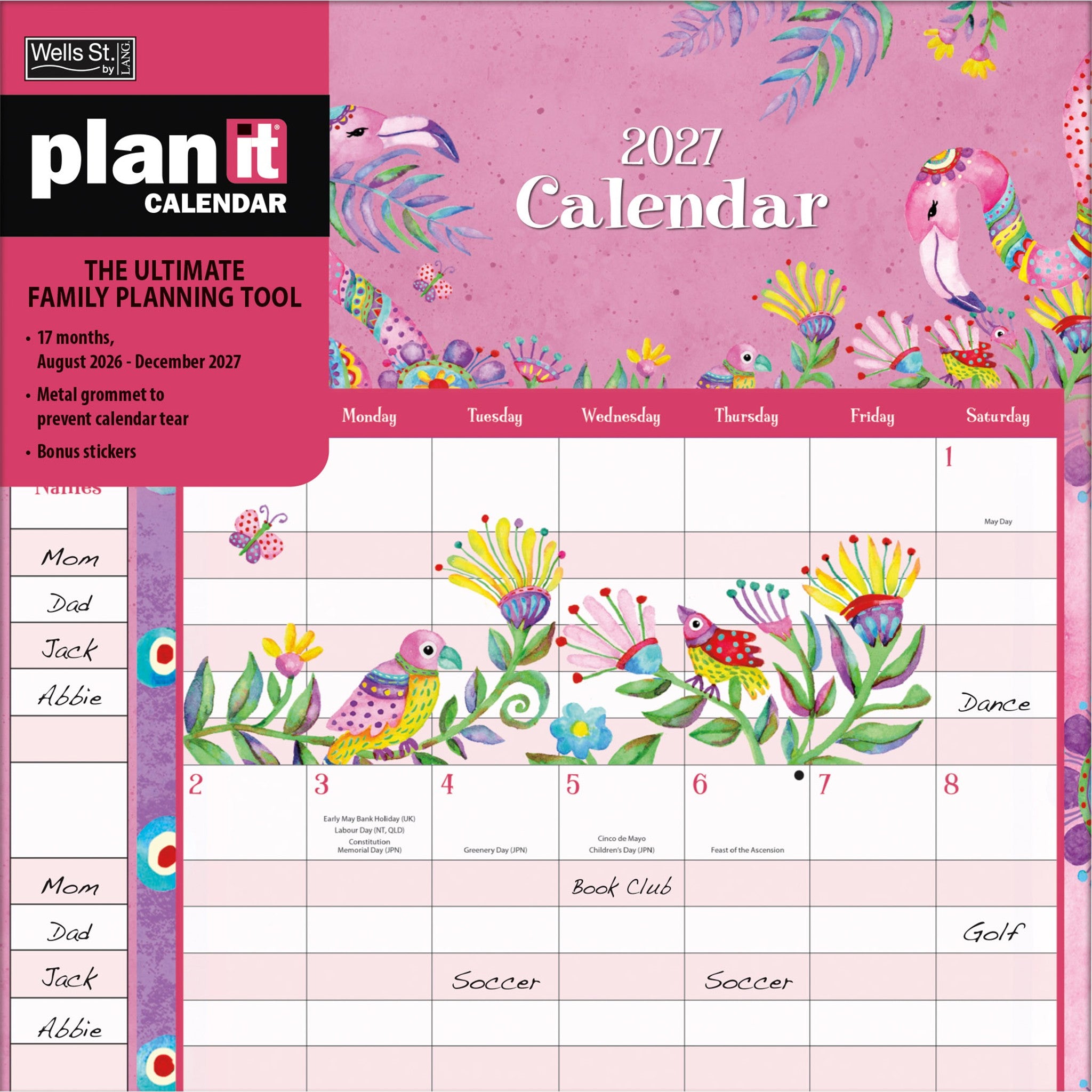 Calendrier mural Simply Grateful Plan-It 2027 – Exclusivité en ligne
