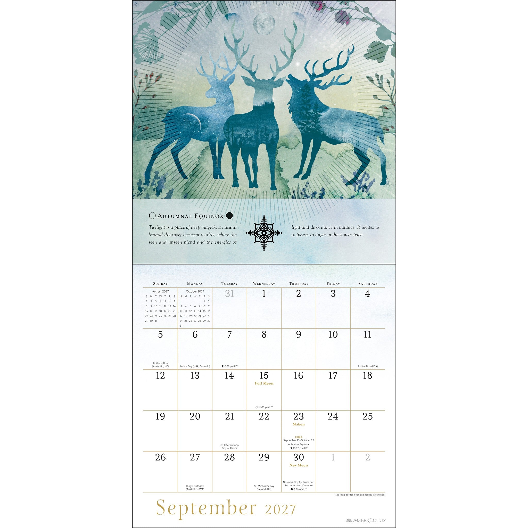Calendrier mural L'Année de la Sorcière 2027