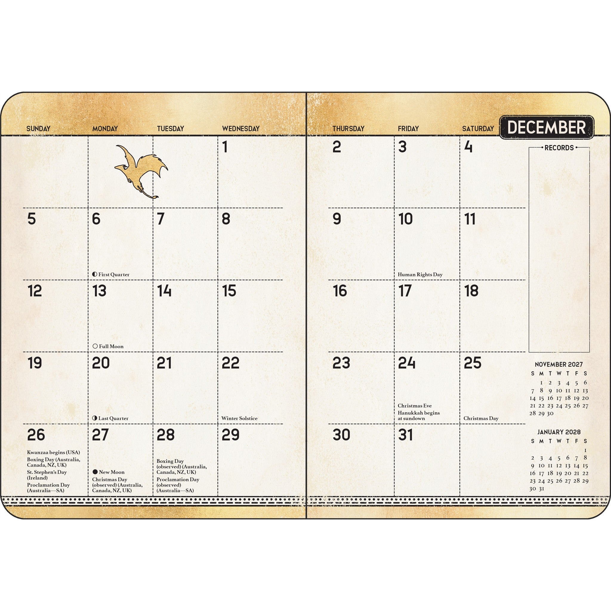 Fourth Wing 2027 Engagement Calendar