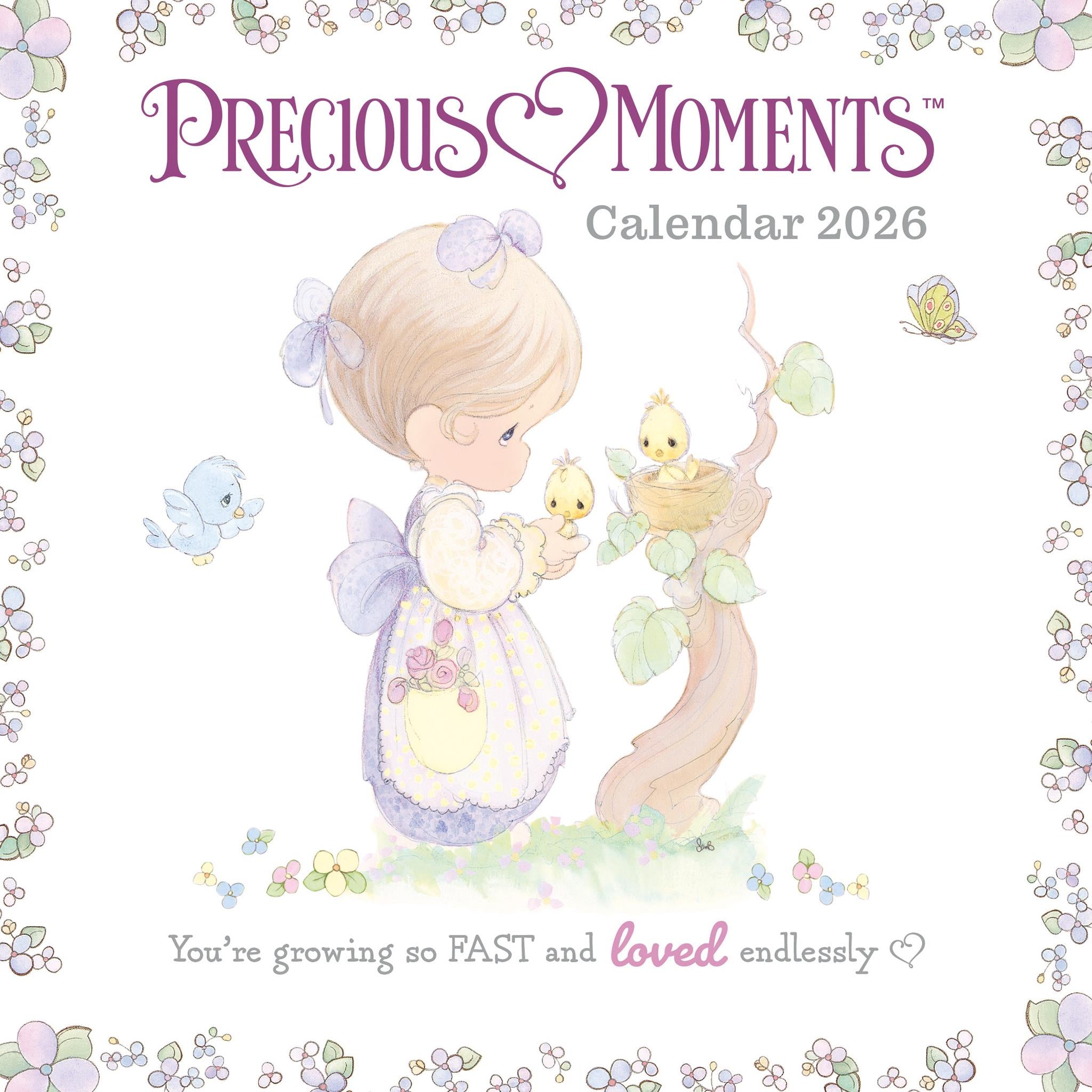 Mini calendrier Precious Moments 2026