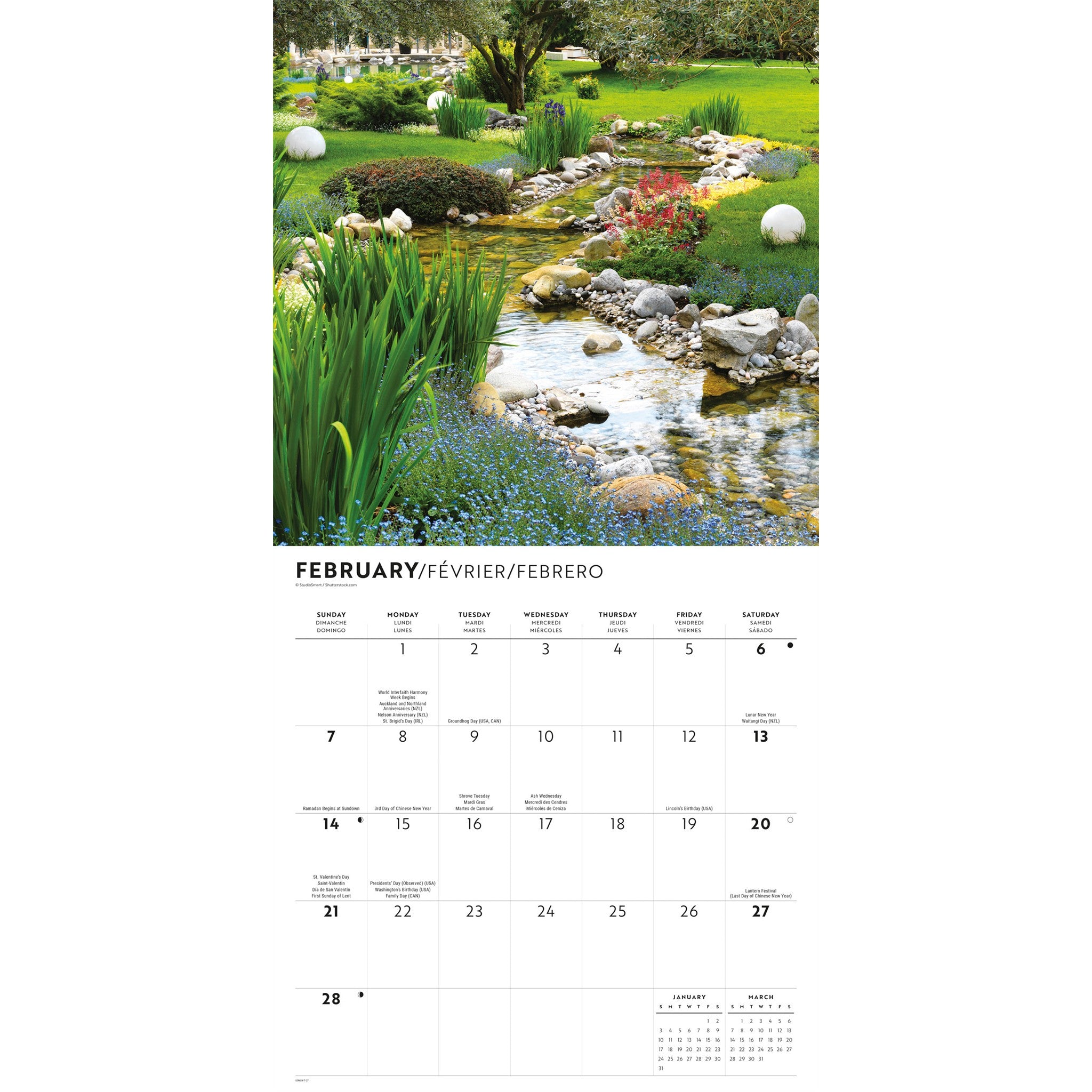 In the Garden 2027 Wall Calendar
