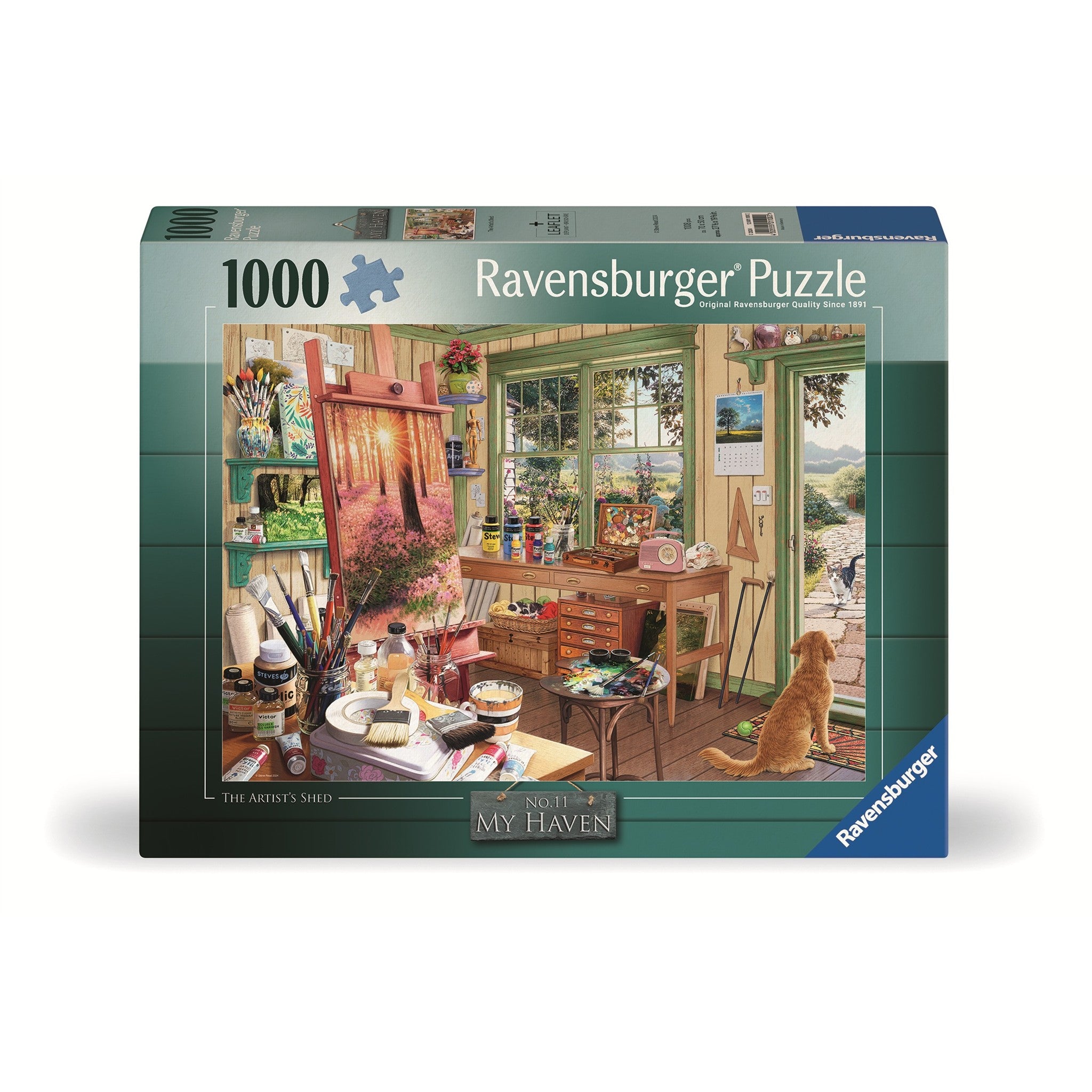 Le puzzle de 1000 pièces « L'atelier de l'artiste »