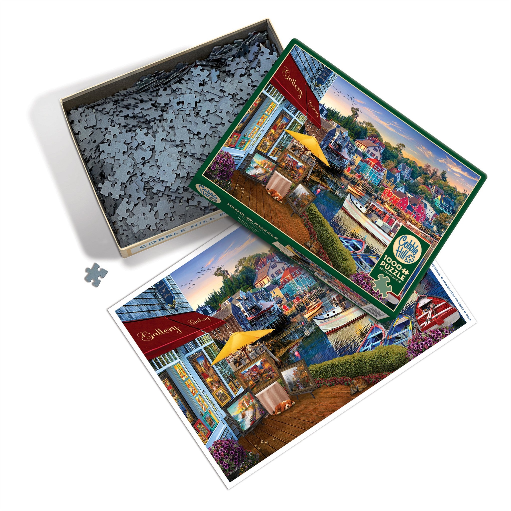 Harbor Gallery 1000 Piece Puzzle Cobble Hill