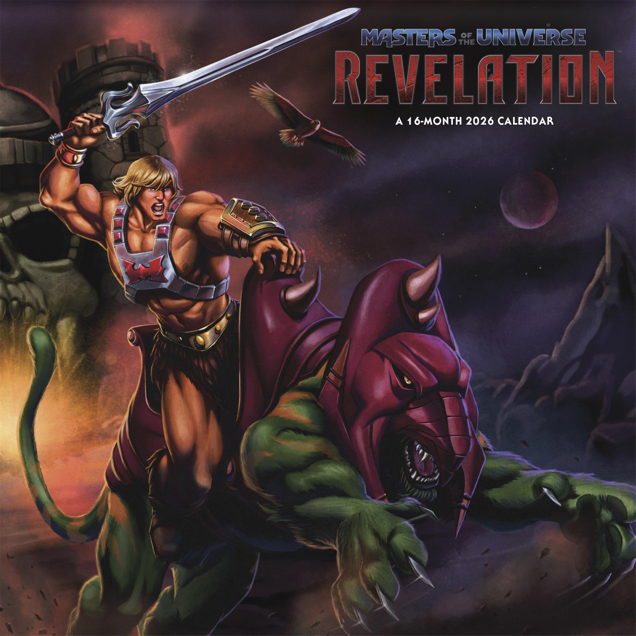 Calendrier mural Les Maîtres de l'Univers 2026 - Disponible uniquement en ligne