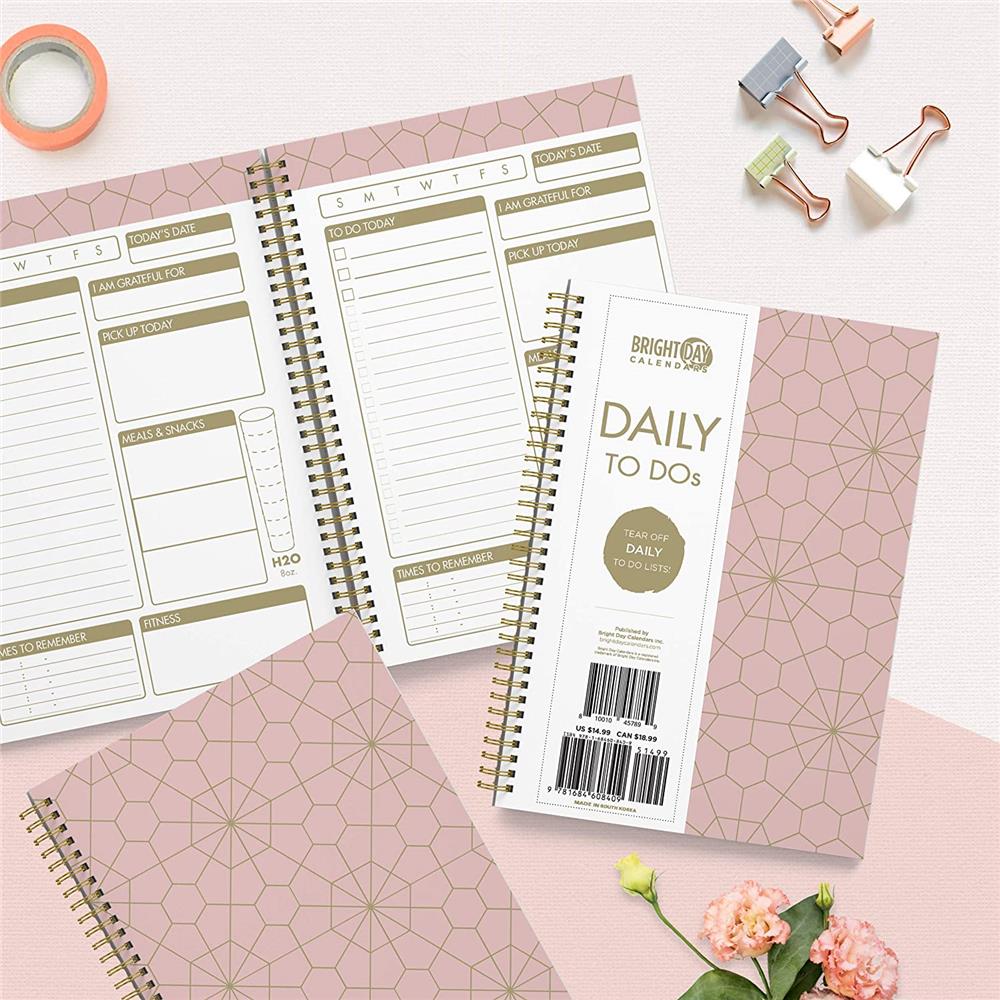 Rose Gold To Do List Undated Engagement Calendar - Online Only