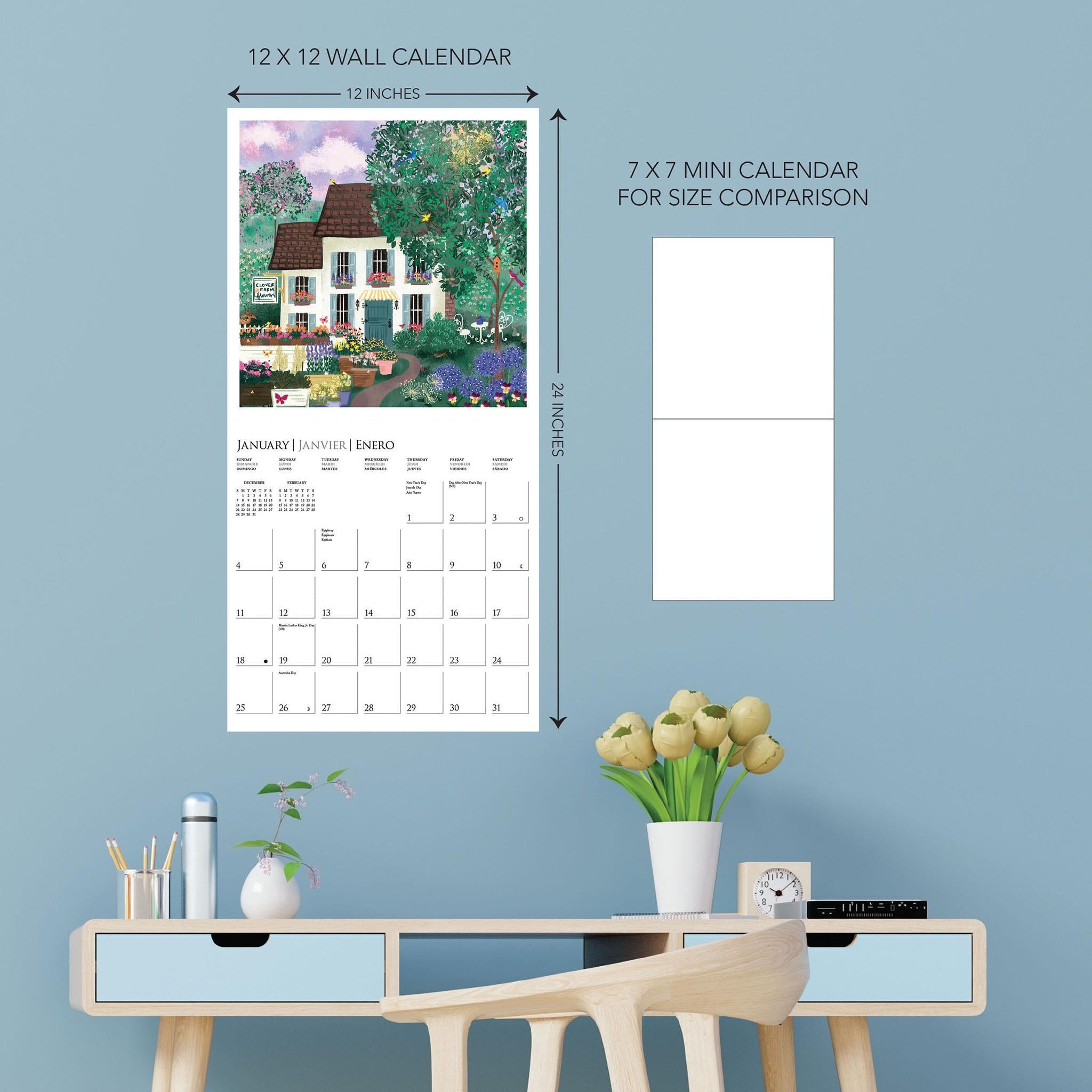 Calendrier mural Paysages joyeux 2026