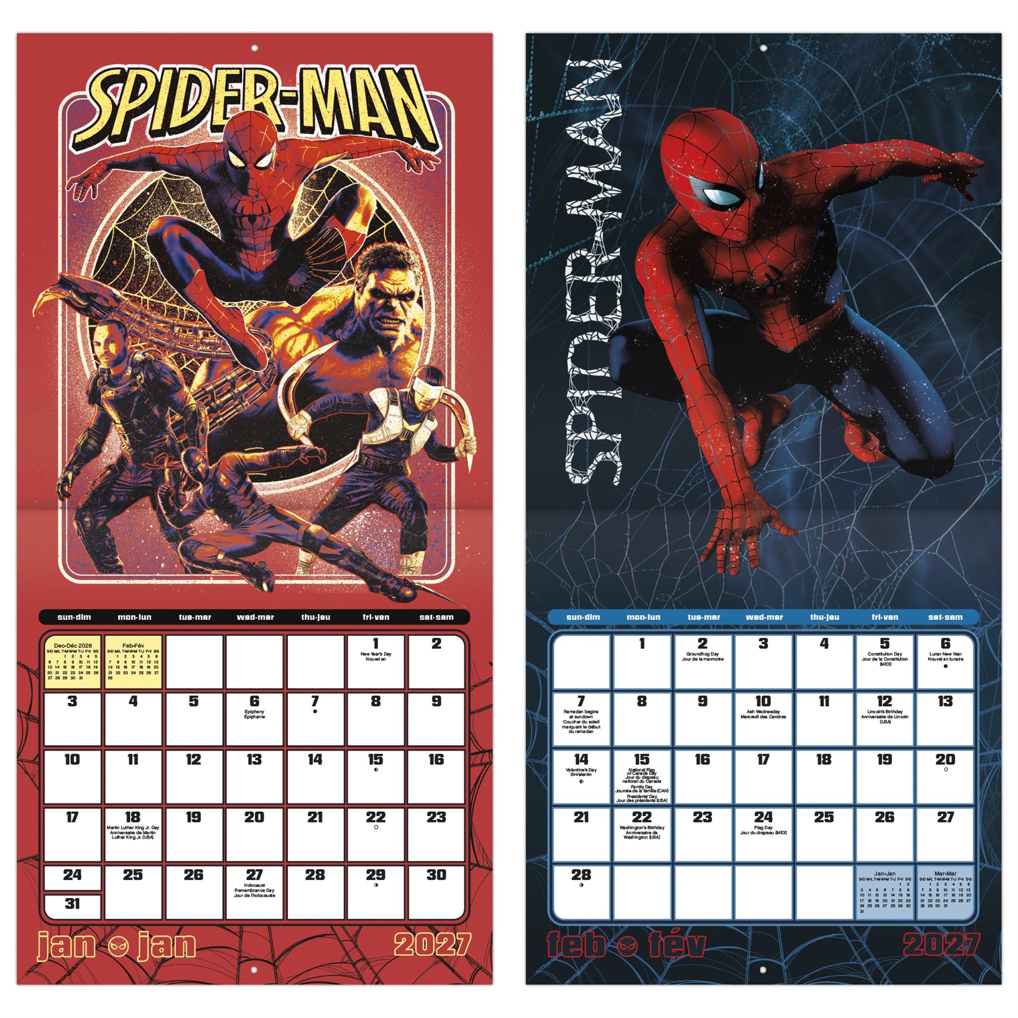 Spider-Man Brand New Day 2027 Wall Calendar