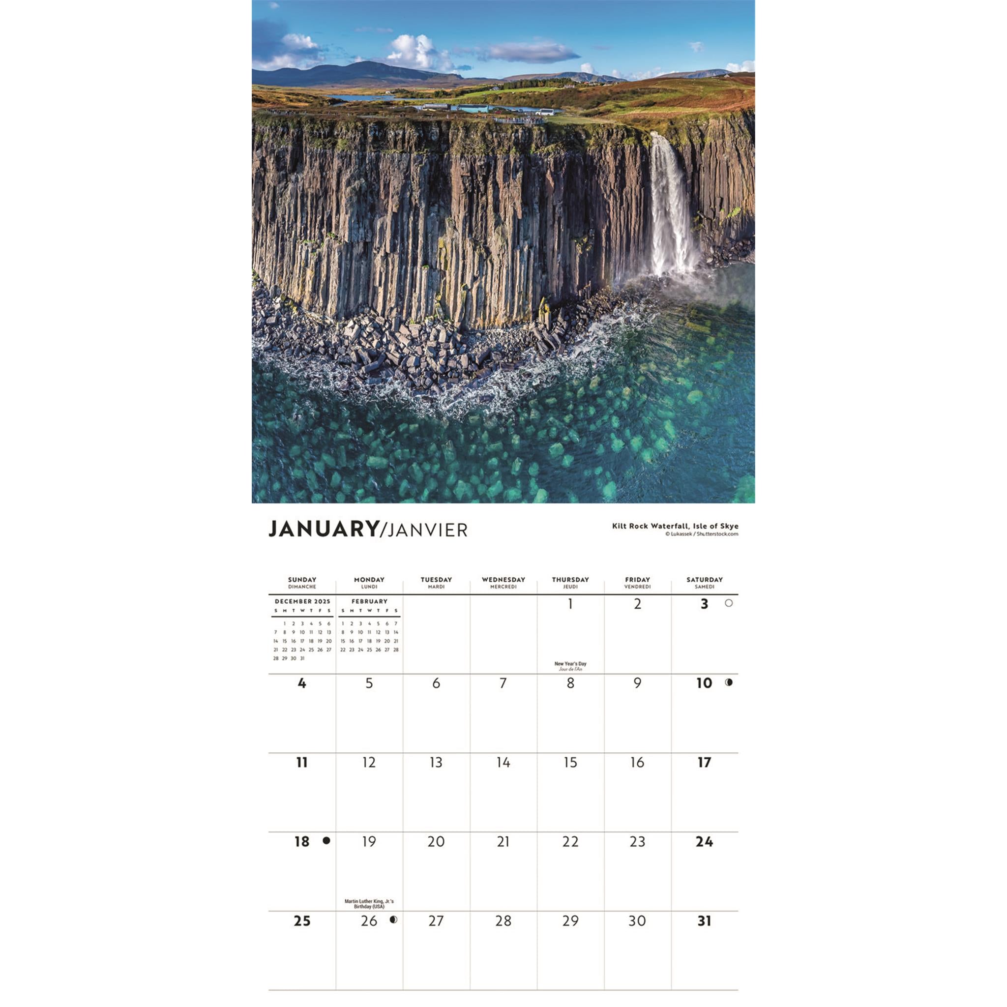 Mini-calendrier écossais 2026