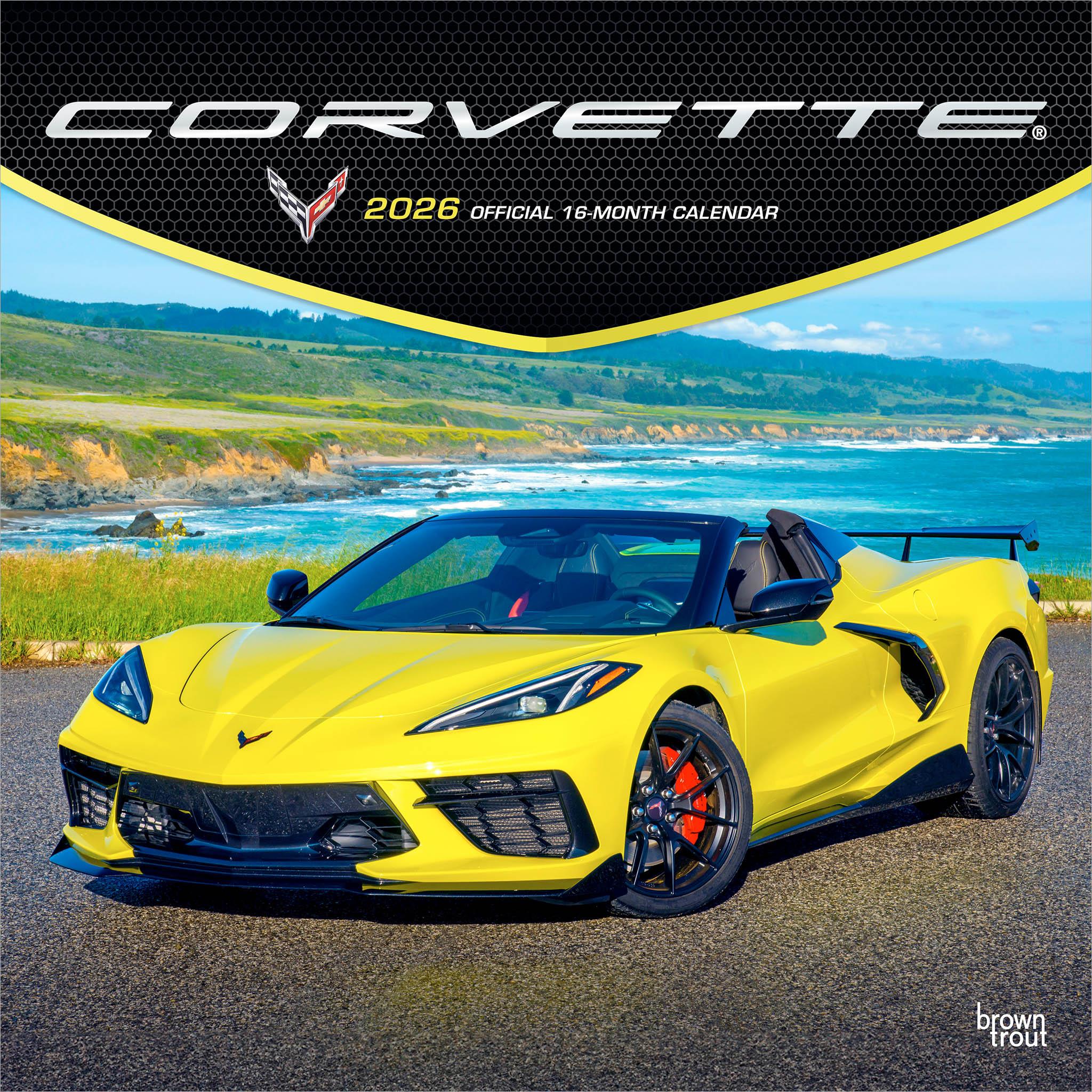 Calendrier mural Corvette 2026