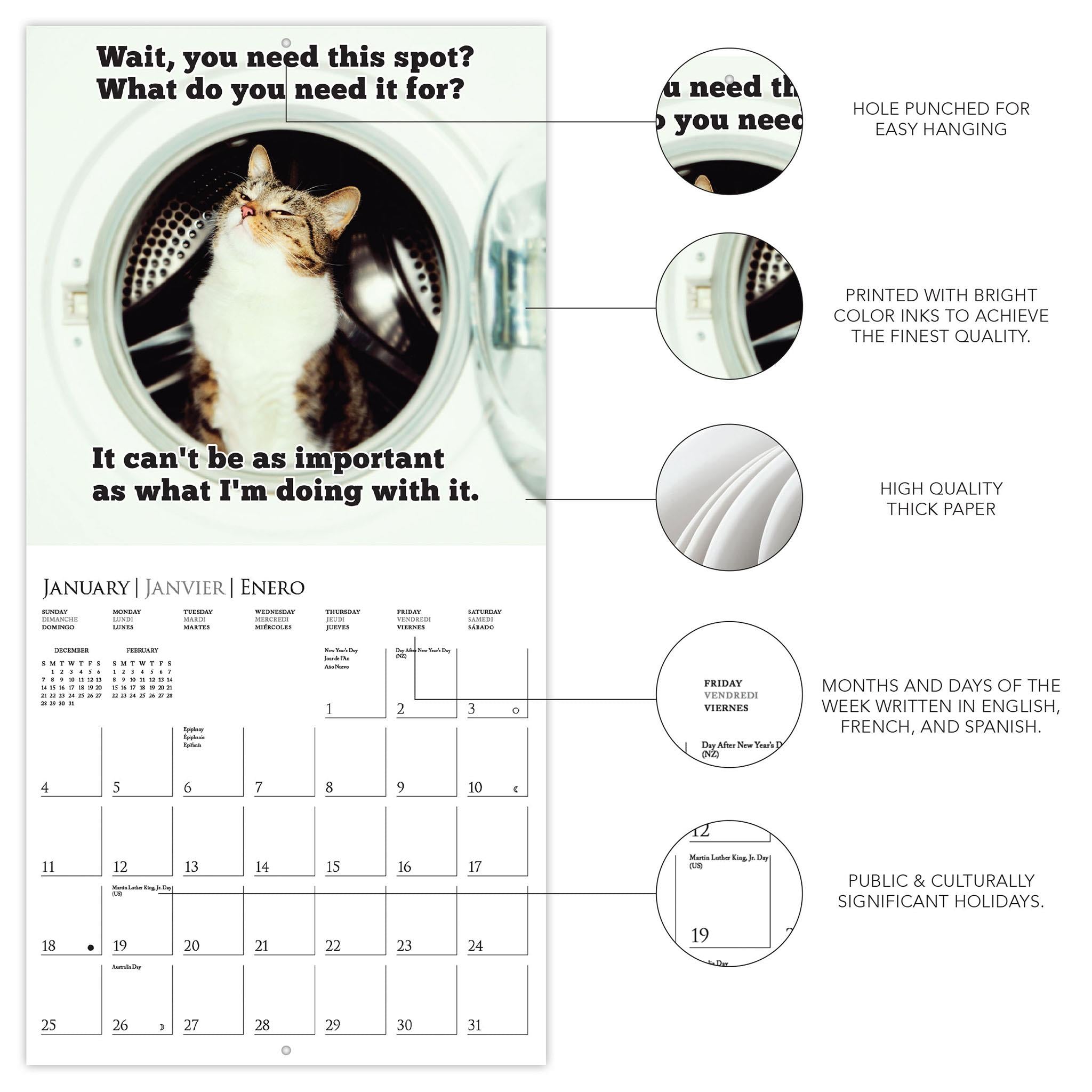 Mini-calendrier 2026 « Rien que des ennuis » - Disponible uniquement en ligne