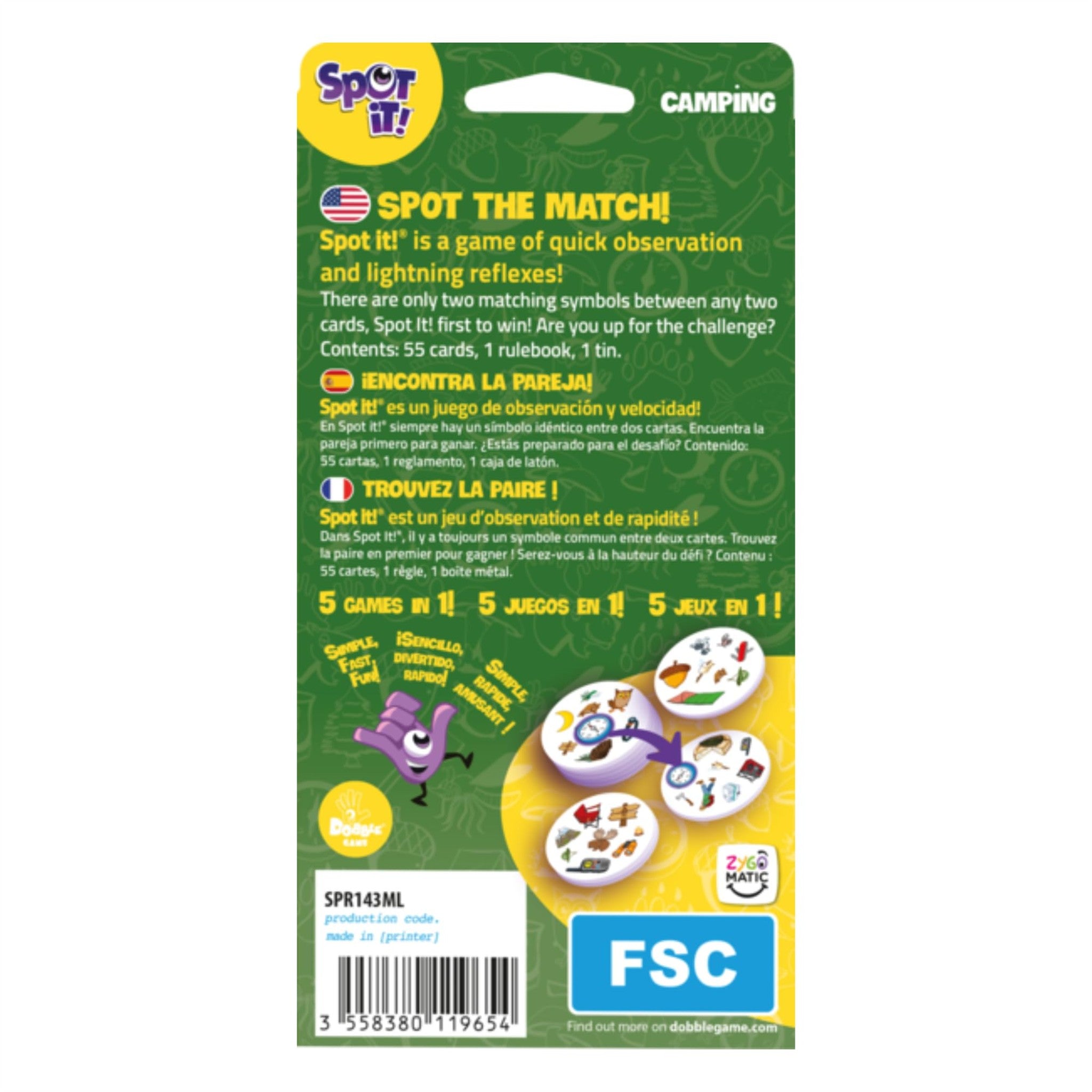 Spot It! - Camping - En ligne seulement