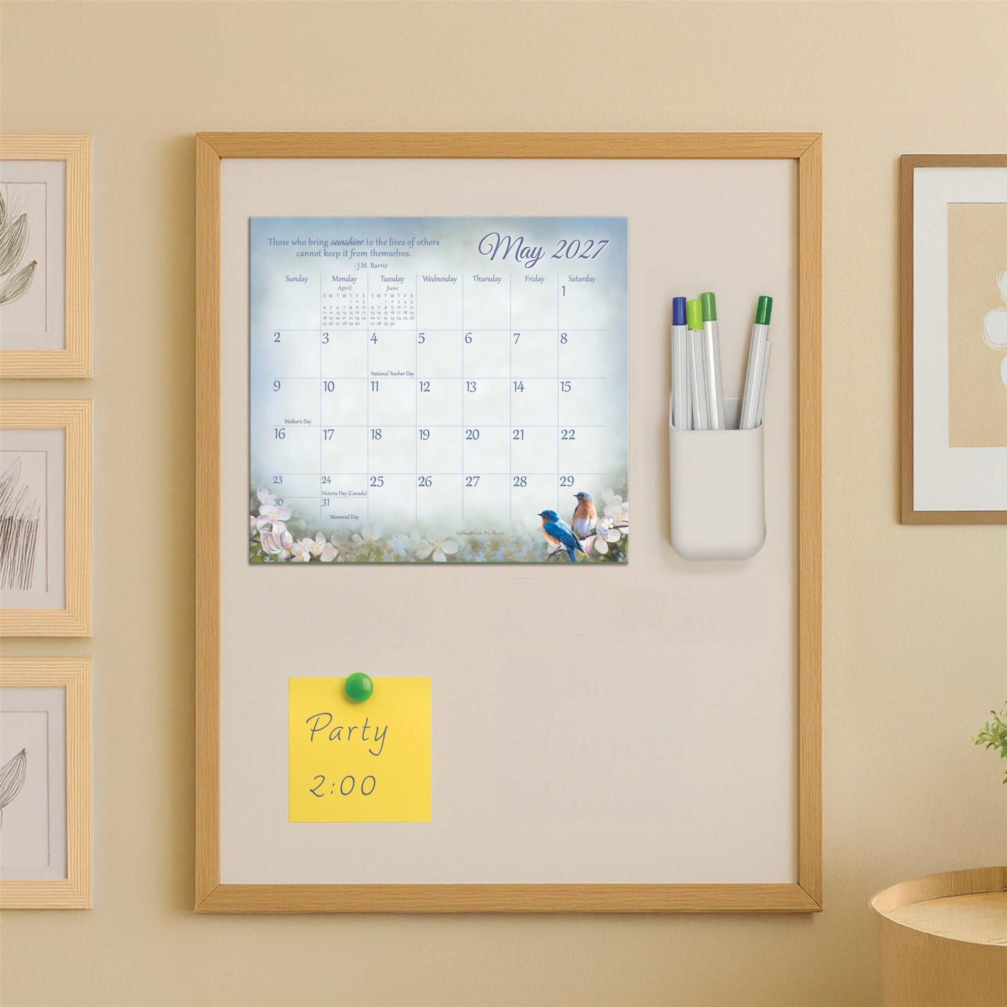 Songbirds Special Edition 2027 Mini Magnetic Calendar
