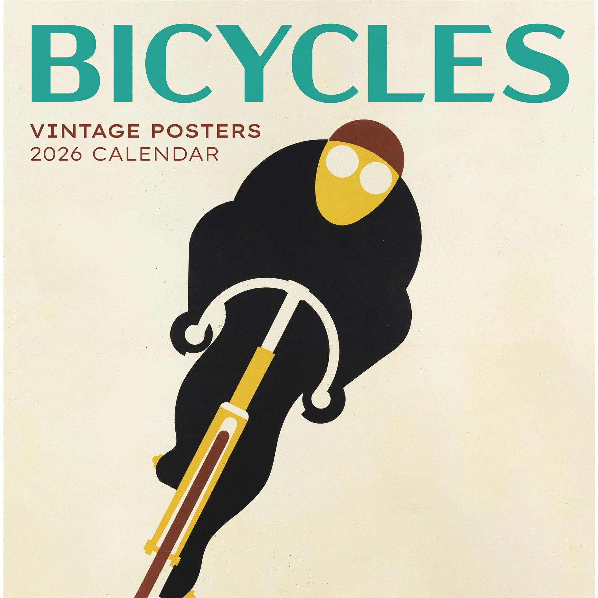 Calendrier mural 2026 avec affiches vintage de vélos - Disponible uniquement en ligne